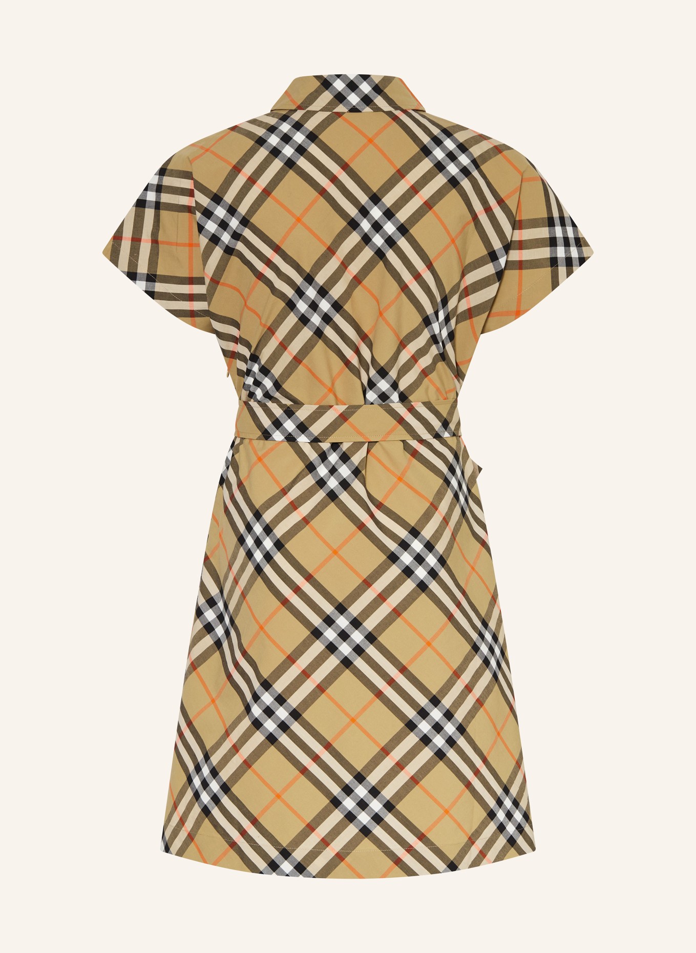 BURBERRY Sukienka koszulowa: BEŻOWY/ CZARNY/ CZERWONY