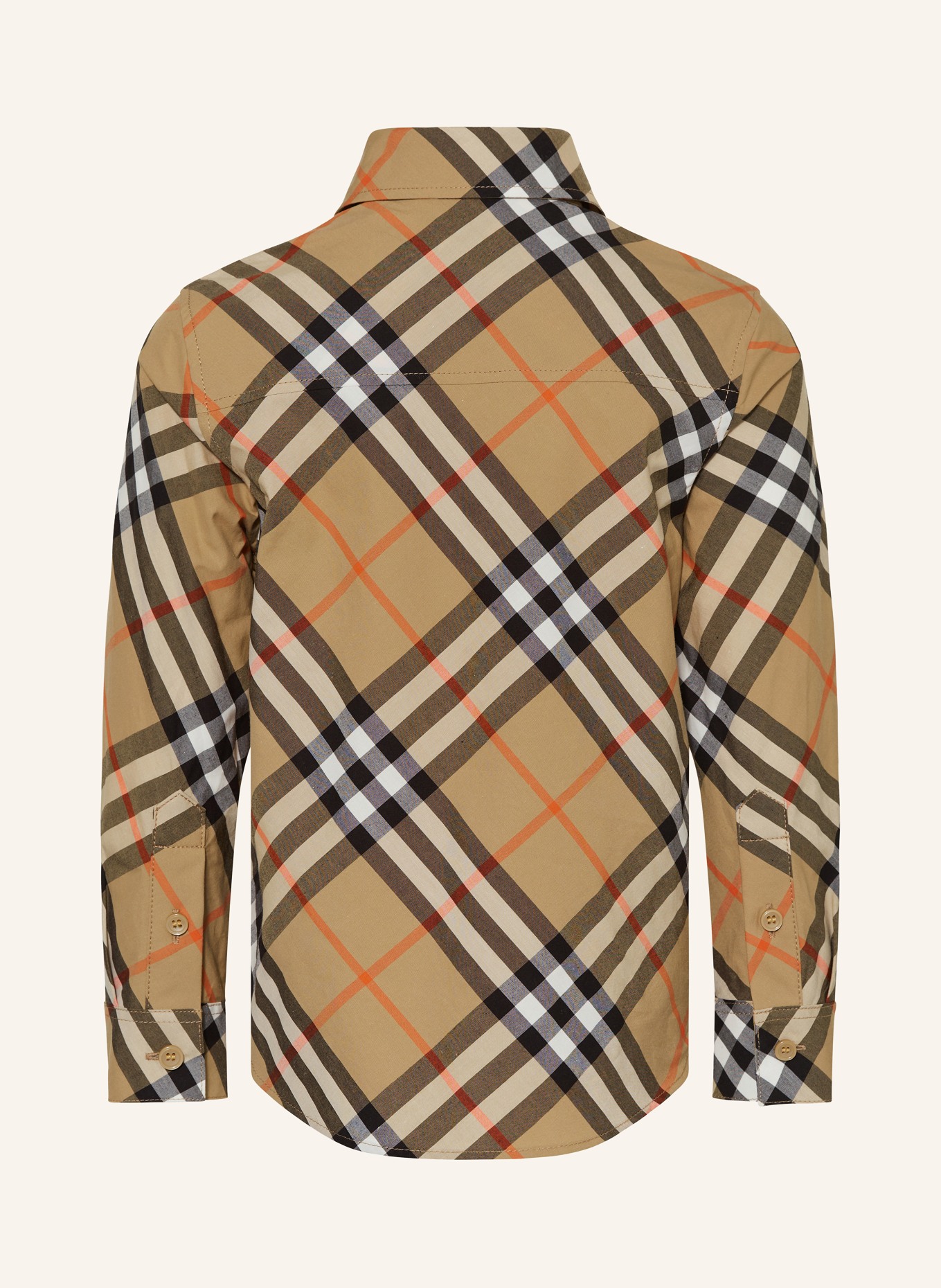 BURBERRY Koszula: BEŻOWY/ CZARNY/ CZERWONY