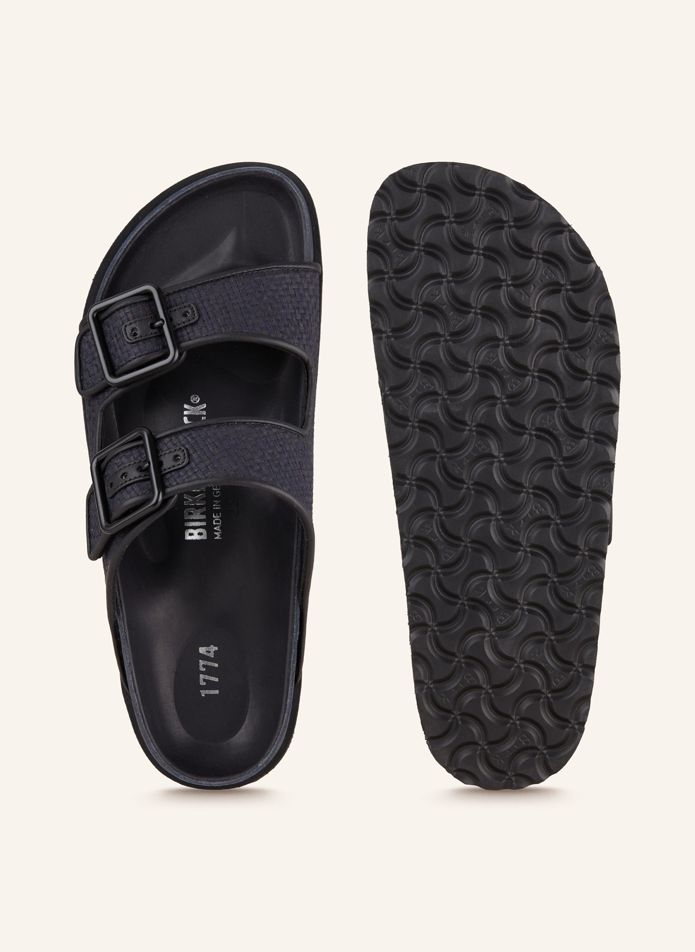 Birkenstock arizona raffia on sale
