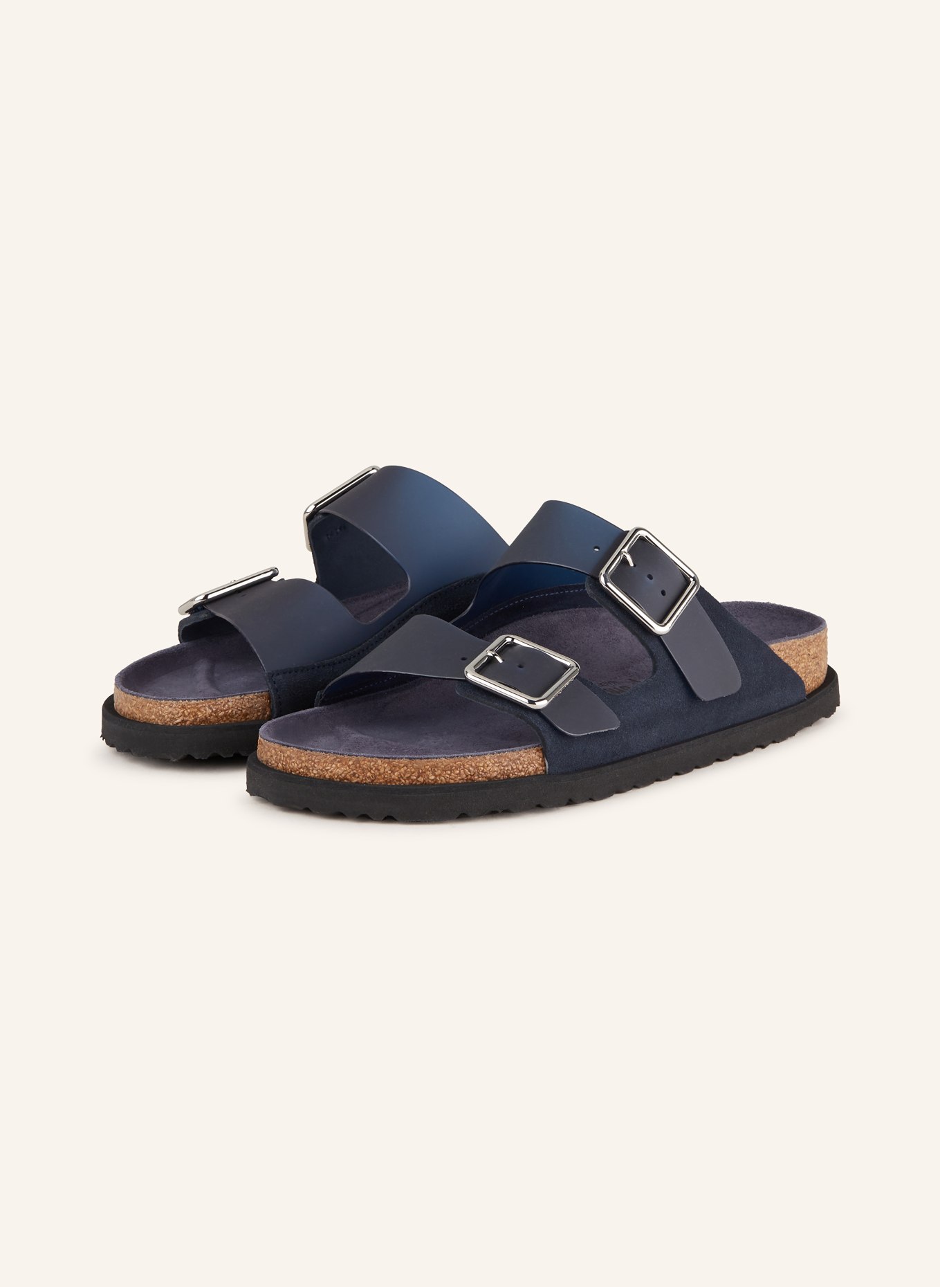 Birkenstock arizona navy leather new arrivals