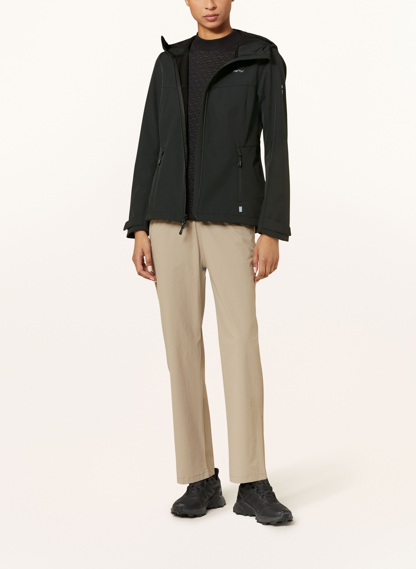 me°ru' Softshell jacket TOULOUSE: BLACK