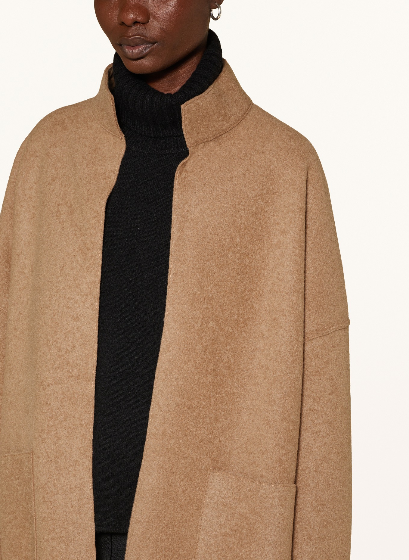 lunaria cashmere Cashmere coat, Color: CAMEL (Image 4)