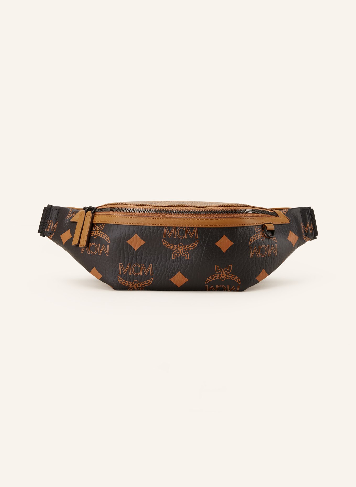 MCM Waist bag FURSTEN MAXI in black cognac