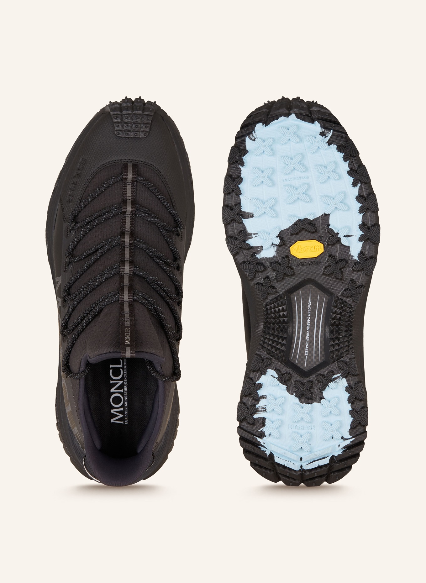 MONCLER Sneakersy TRAILGRIP LITE2: CZARNY