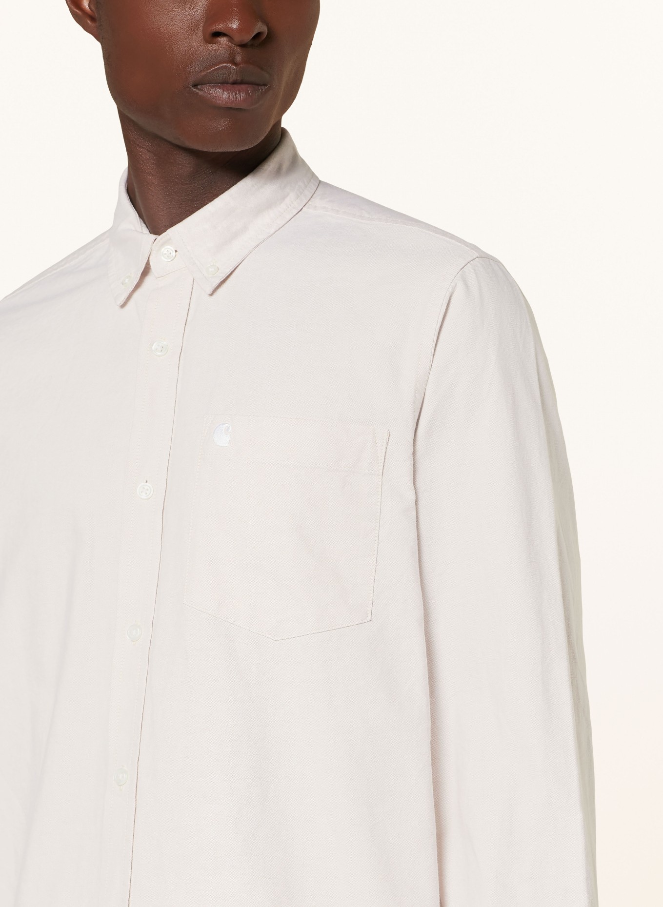 carhartt WIP Oxford shirt regular fit, Color: CREAM (Image 4)