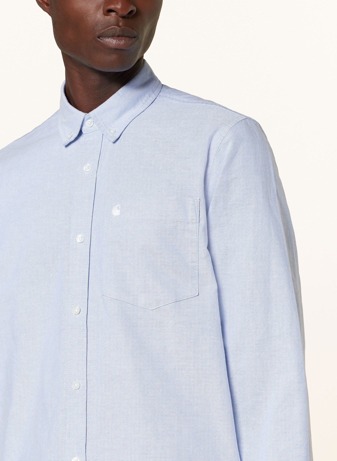 carhartt WIP Oxford shirt regular fit, Color: LIGHT BLUE (Image 4)