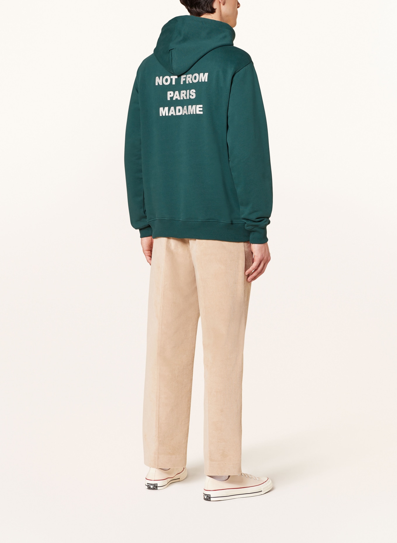 DRÔLE DE MONSIEUR Hoodie: DUNKELGRÜN