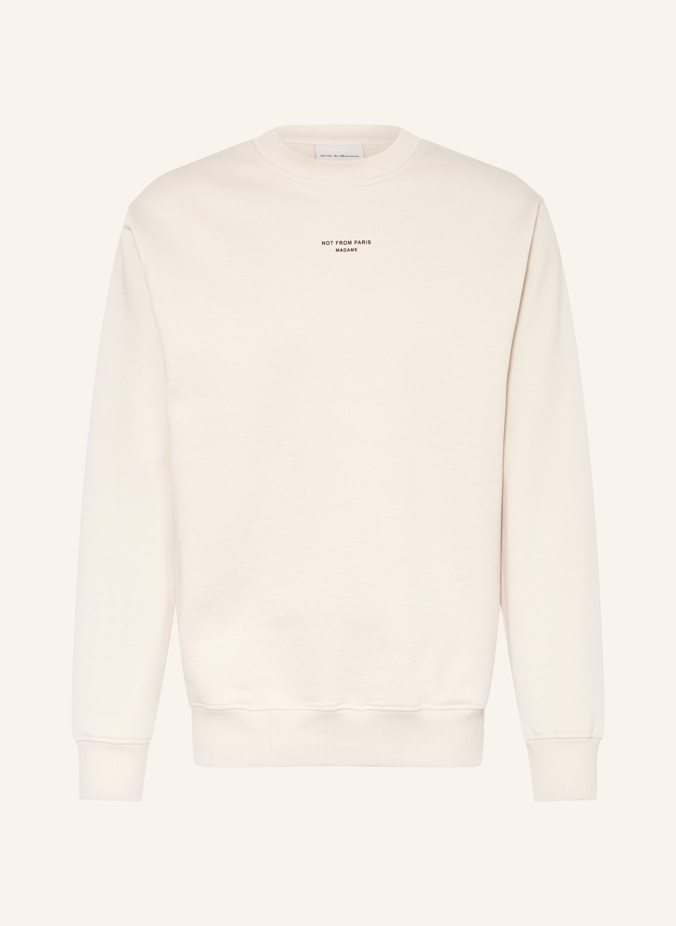 DRÔLE DE MONSIEUR Sweatshirt: CREME