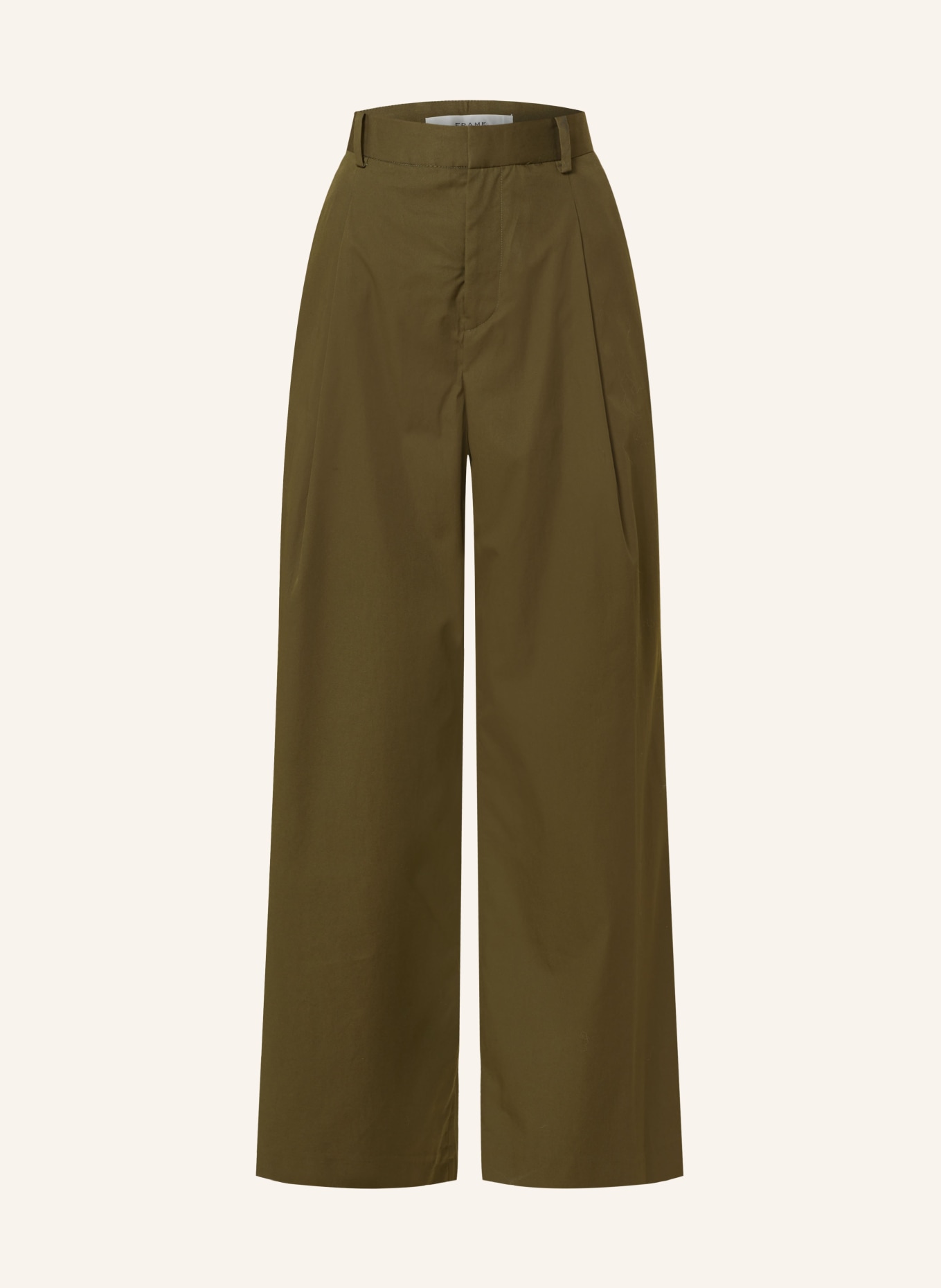 FRAME Wide leg trousers, Color: KHAKI (Image 1)