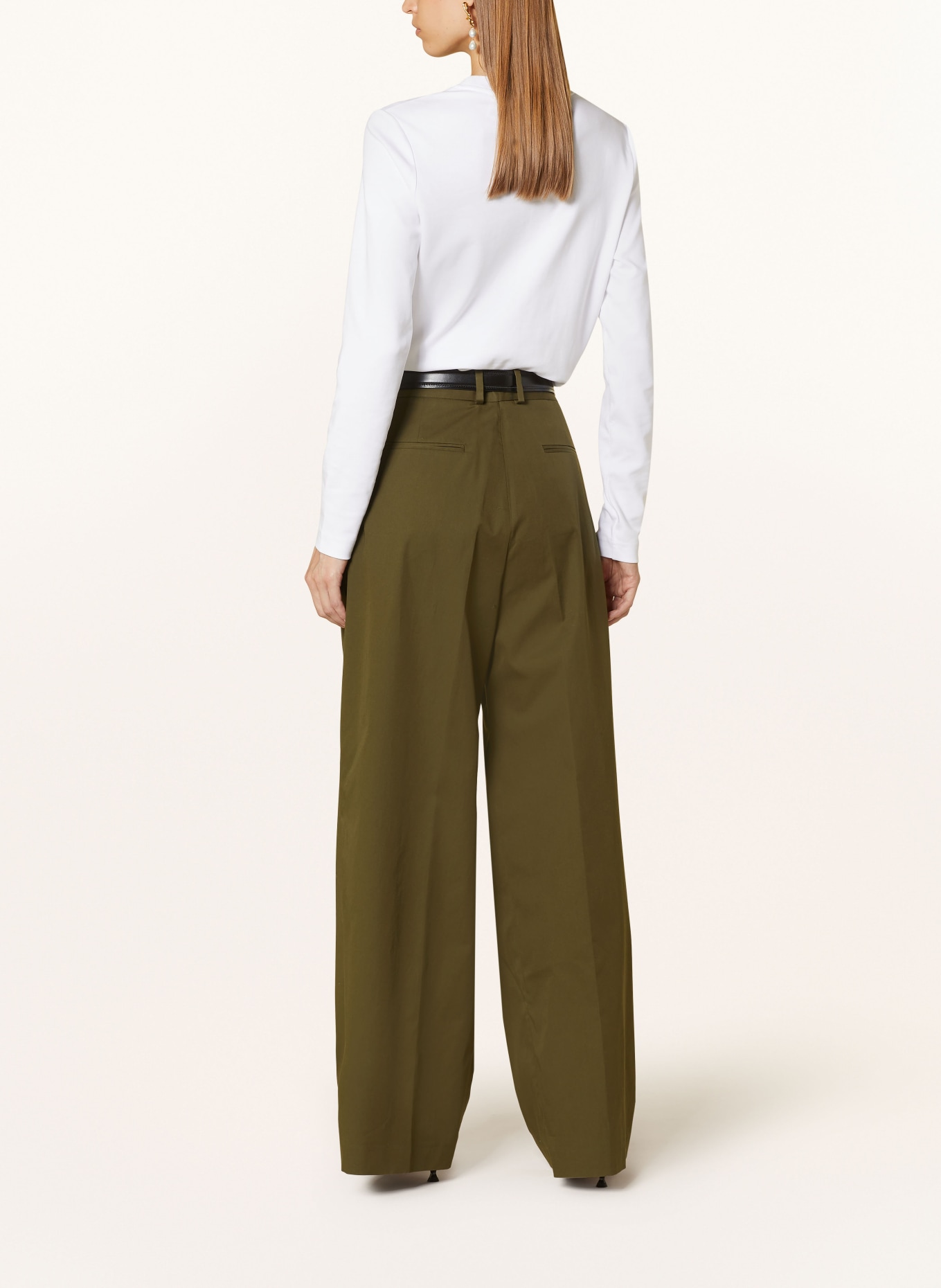 FRAME Wide leg trousers, Color: KHAKI (Image 3)