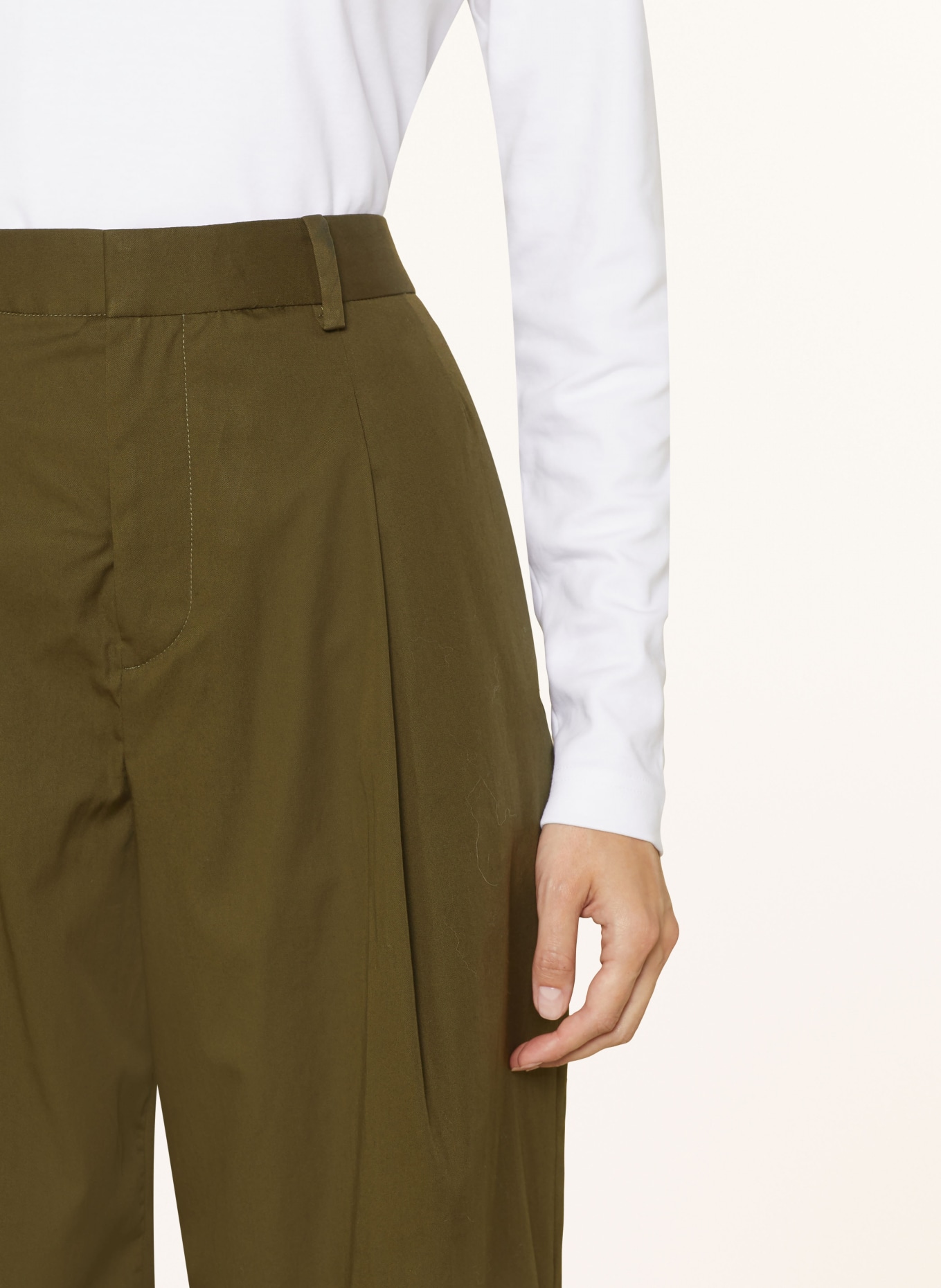 FRAME Wide leg trousers, Color: KHAKI (Image 5)