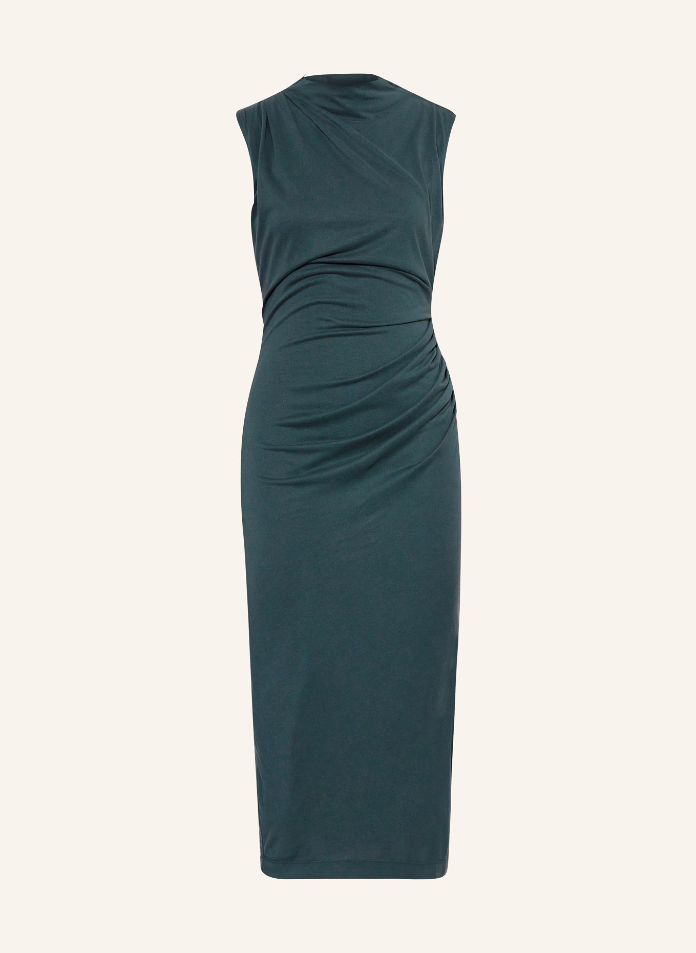 REISS Jersey dress BEAUX-DRAPE, Color: DARK GREEN (Image 1)
