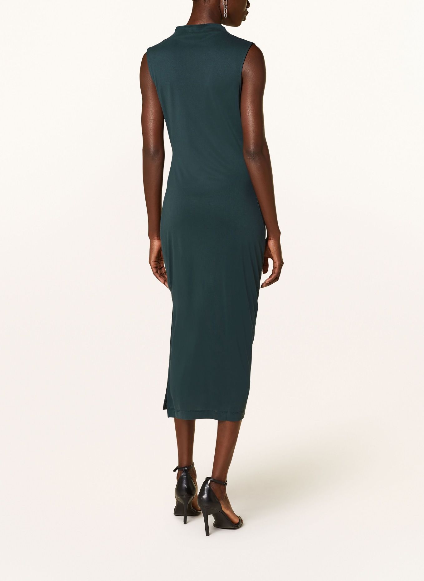 REISS Jersey dress BEAUX-DRAPE, Color: DARK GREEN (Image 3)