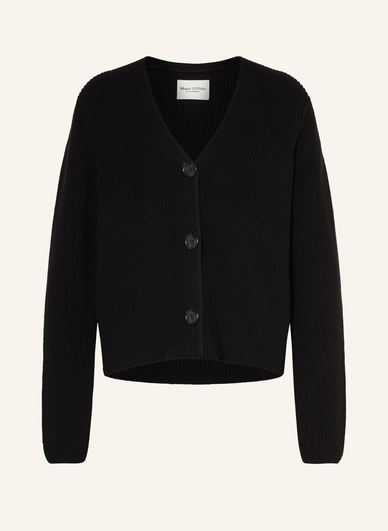 Marc O'Polo Strickjacke: SCHWARZ
