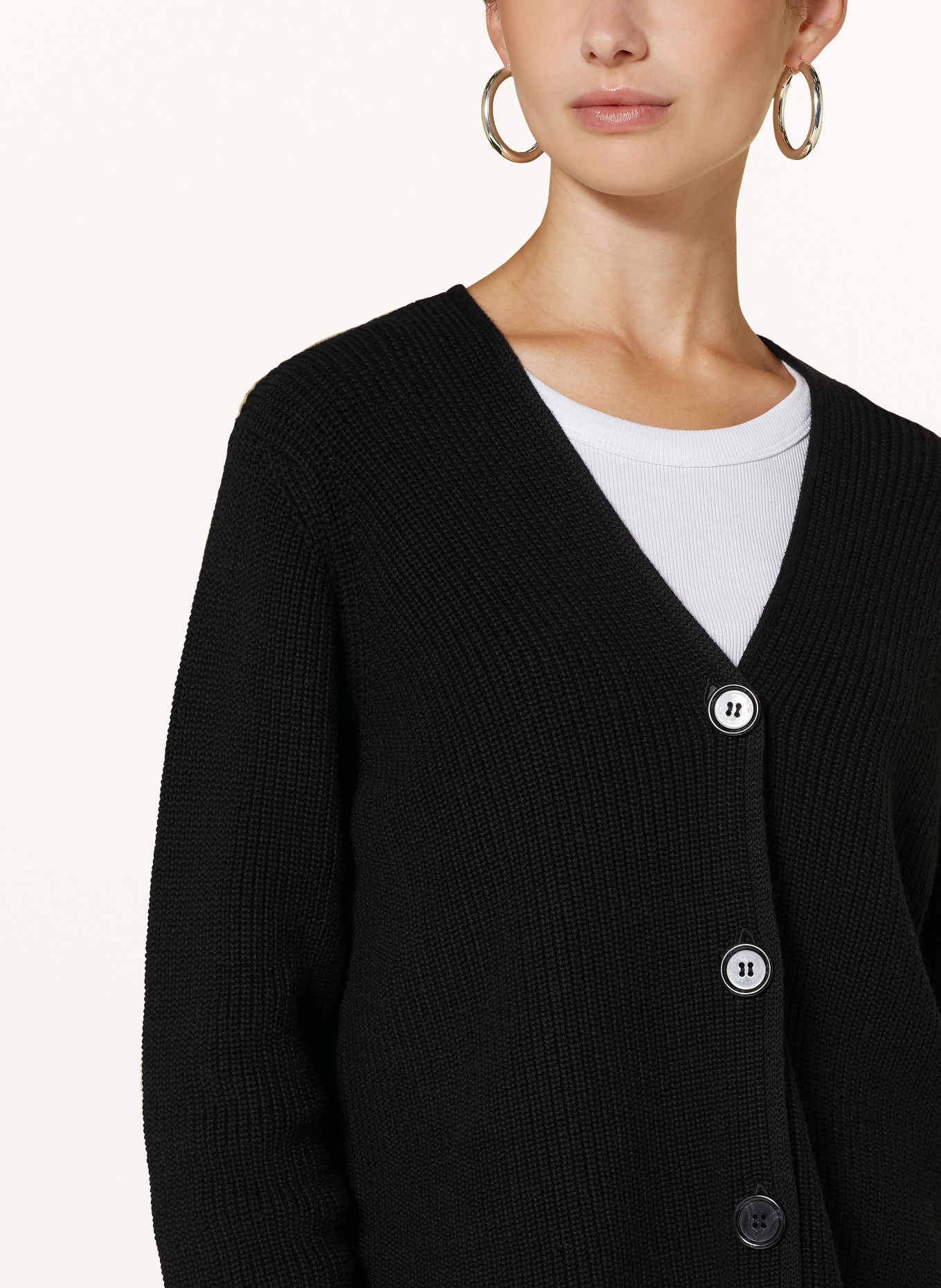 Marc O'Polo Strickjacke: SCHWARZ