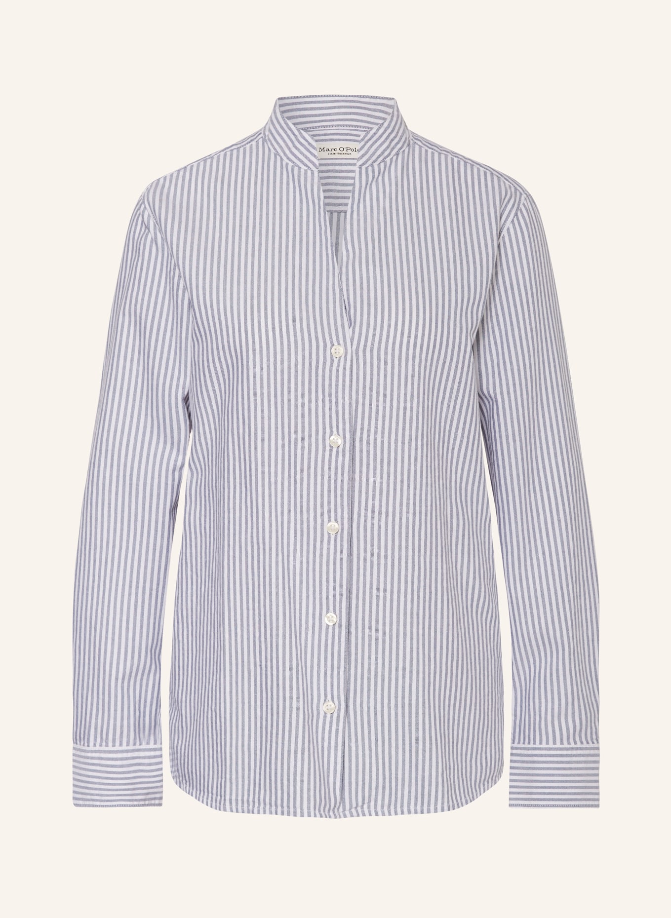 Marc O'Polo Blouse, Color: BLUE GRAY/ WHITE (Image 1)