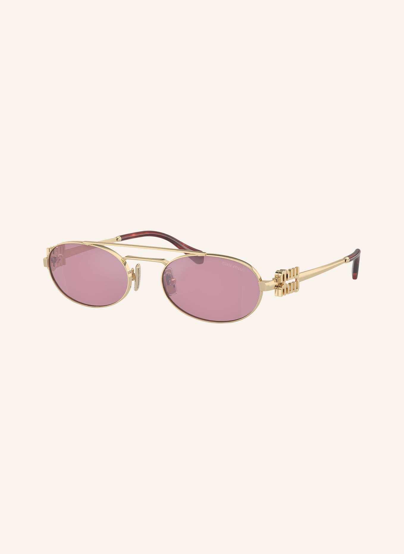 MIU MIU Sunglasses MU 54ZS in zvn50d gold pink