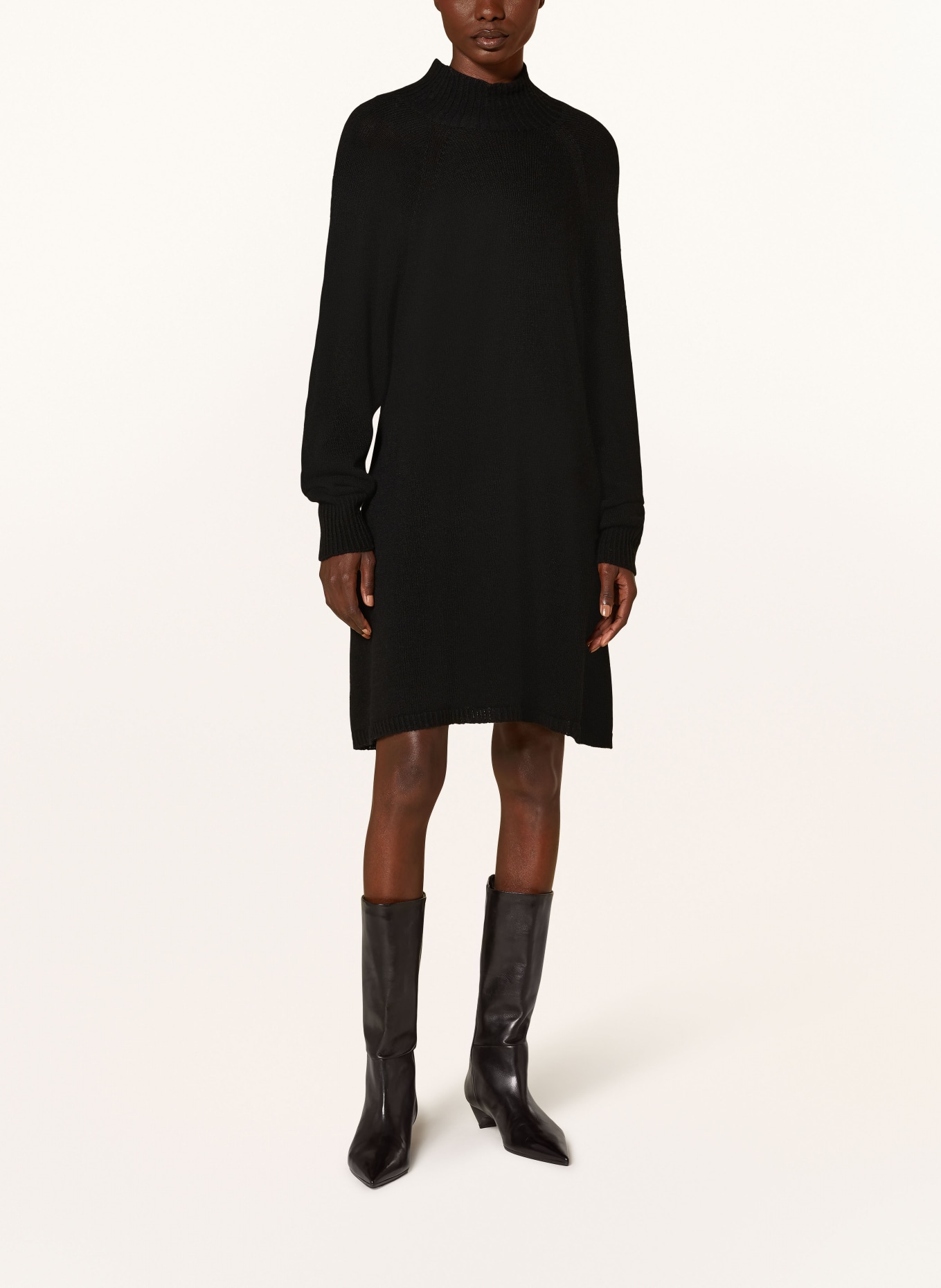 PINKO Strickkleid GRATICCIO: SCHWARZ