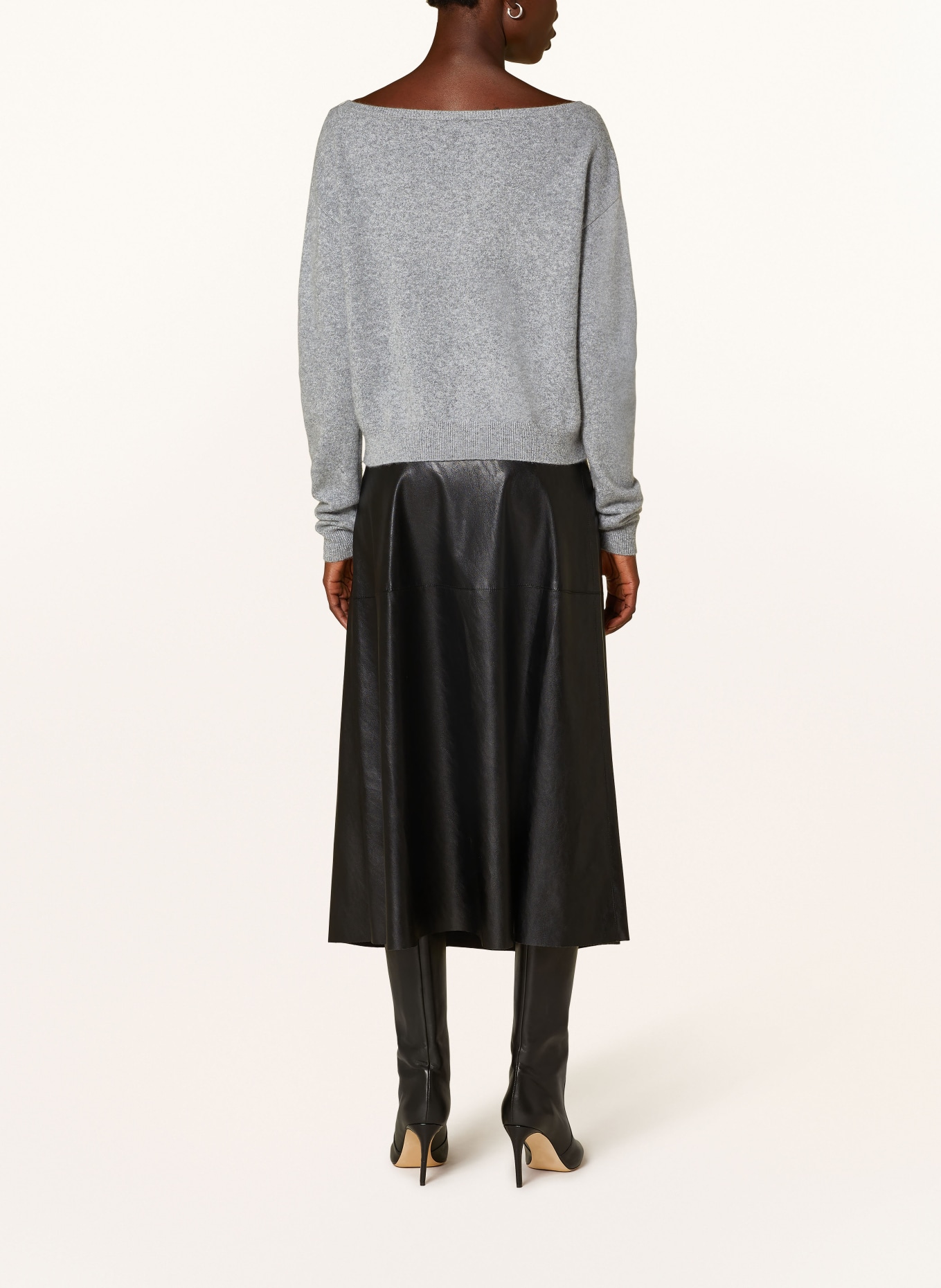 PINKO Skirt in leather look, Color: BLACK (Image 3)