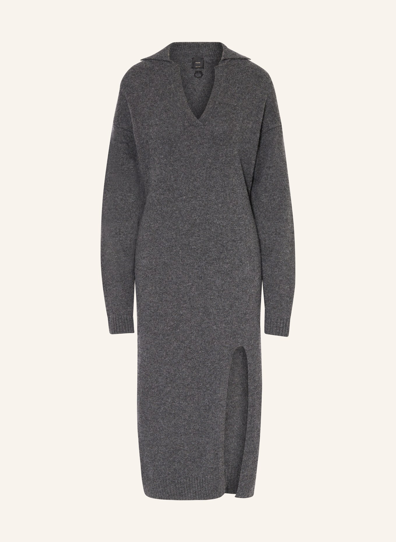 PINKO Strickkleid VELLUTATO aus Merinowolle: DUNKELGRAU