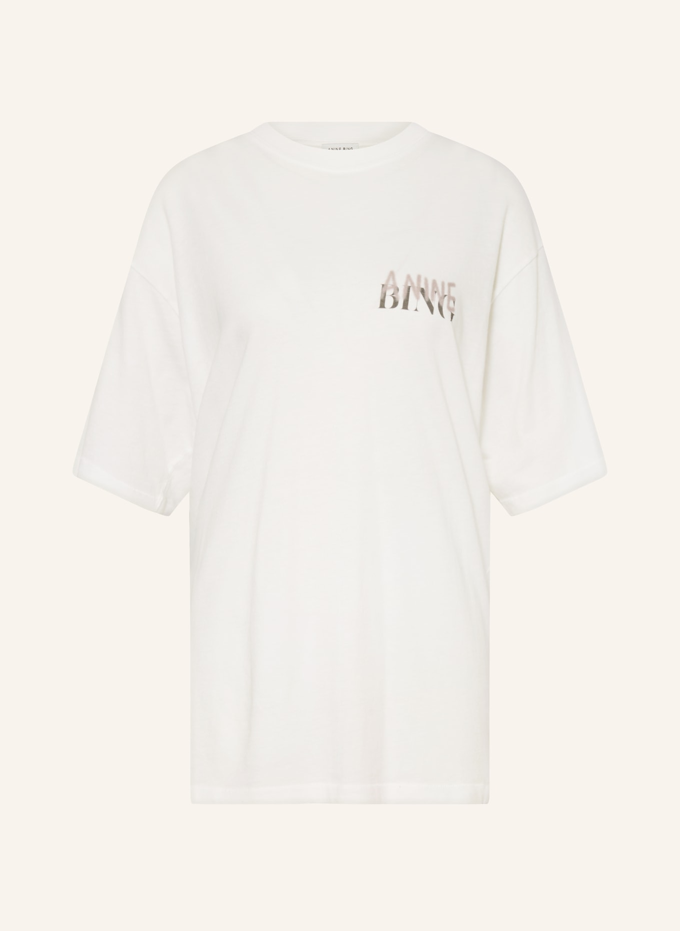 ANINE BING T-shirt CASON, Color: ECRU (Image 1)