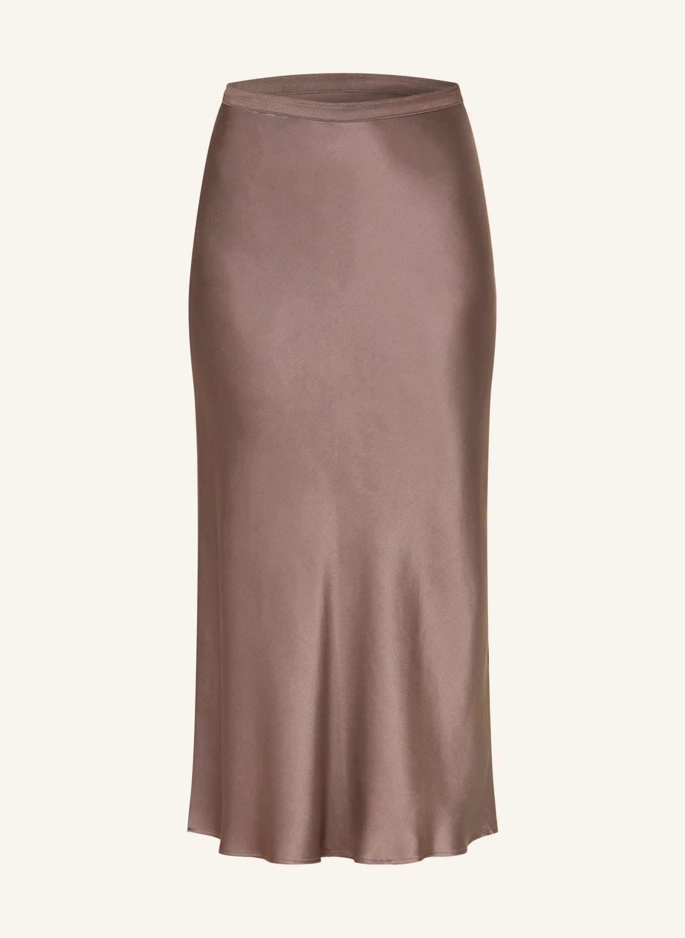 ANINE BING Satin skirt made of silk, Color: DARK BROWN (Image 1)