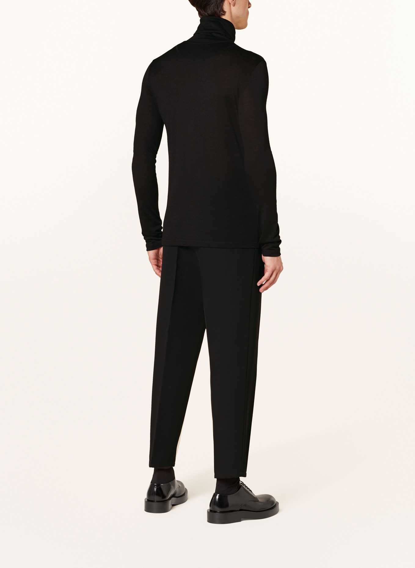 JIL SANDER Turtleneck shirt in black