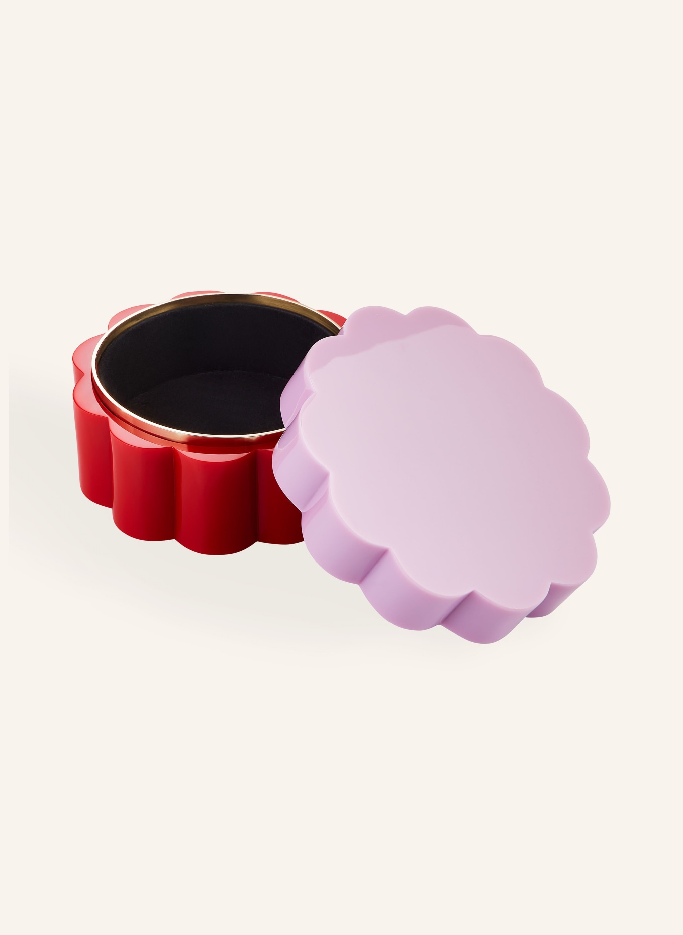 JONATHAN ADLER Aufbewahrungsbox FLEUR SMALL: ROSA / ROT