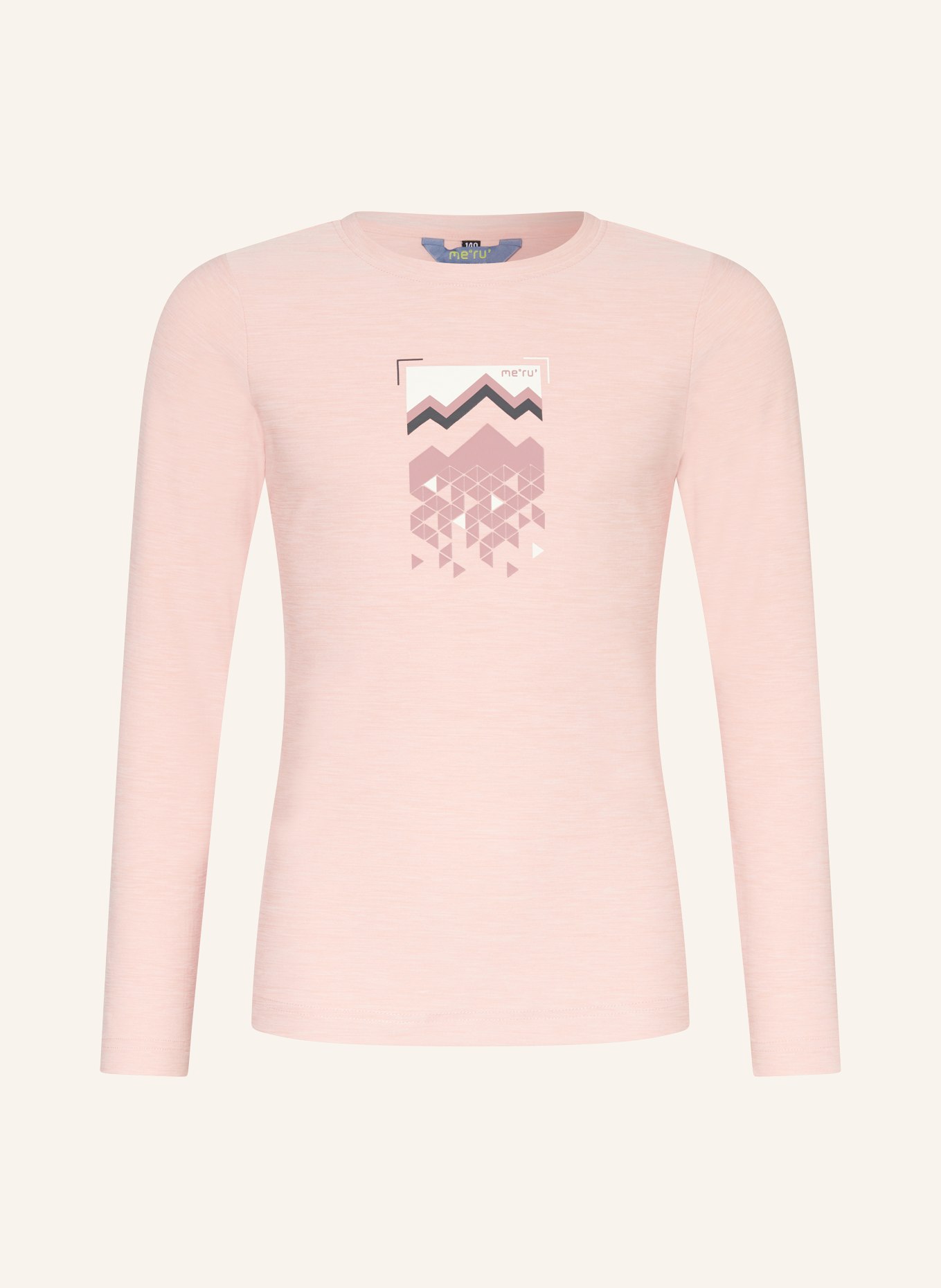 me°ru' Longsleeve CARLTON, Farbe: ROSA (Bild 1)
