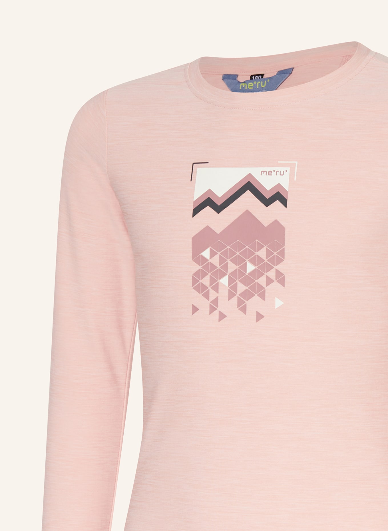 me°ru' Longsleeve CARLTON, Farbe: ROSA (Bild 3)