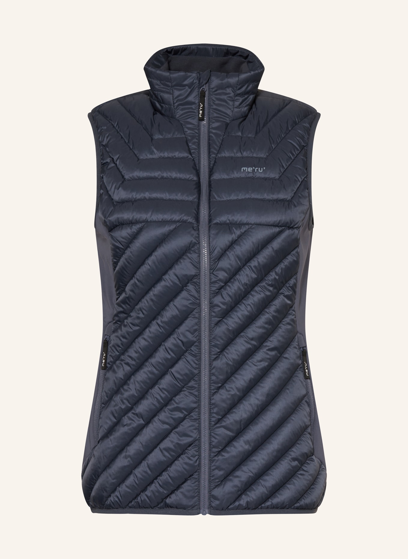 me°ru' Hybrid quilted vest HUDDERSFIELD: DARK BLUE