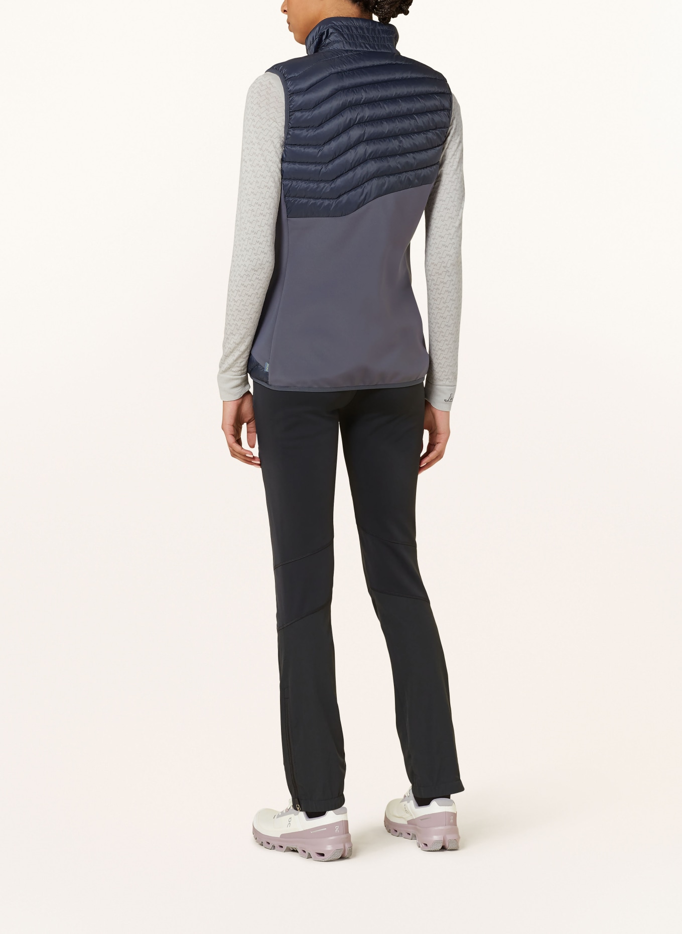 me°ru' Hybrid quilted vest HUDDERSFIELD: DARK BLUE