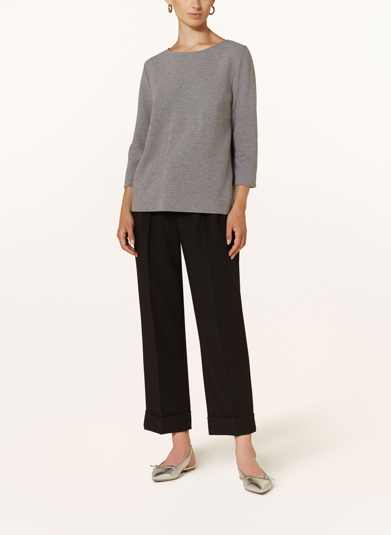 lilienfels Shirt mit 3/4-Arm: GRAU