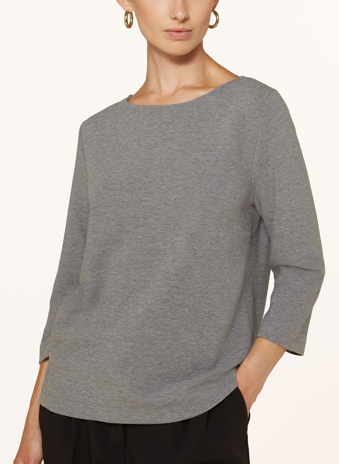 lilienfels Shirt mit 3/4-Arm: GRAU