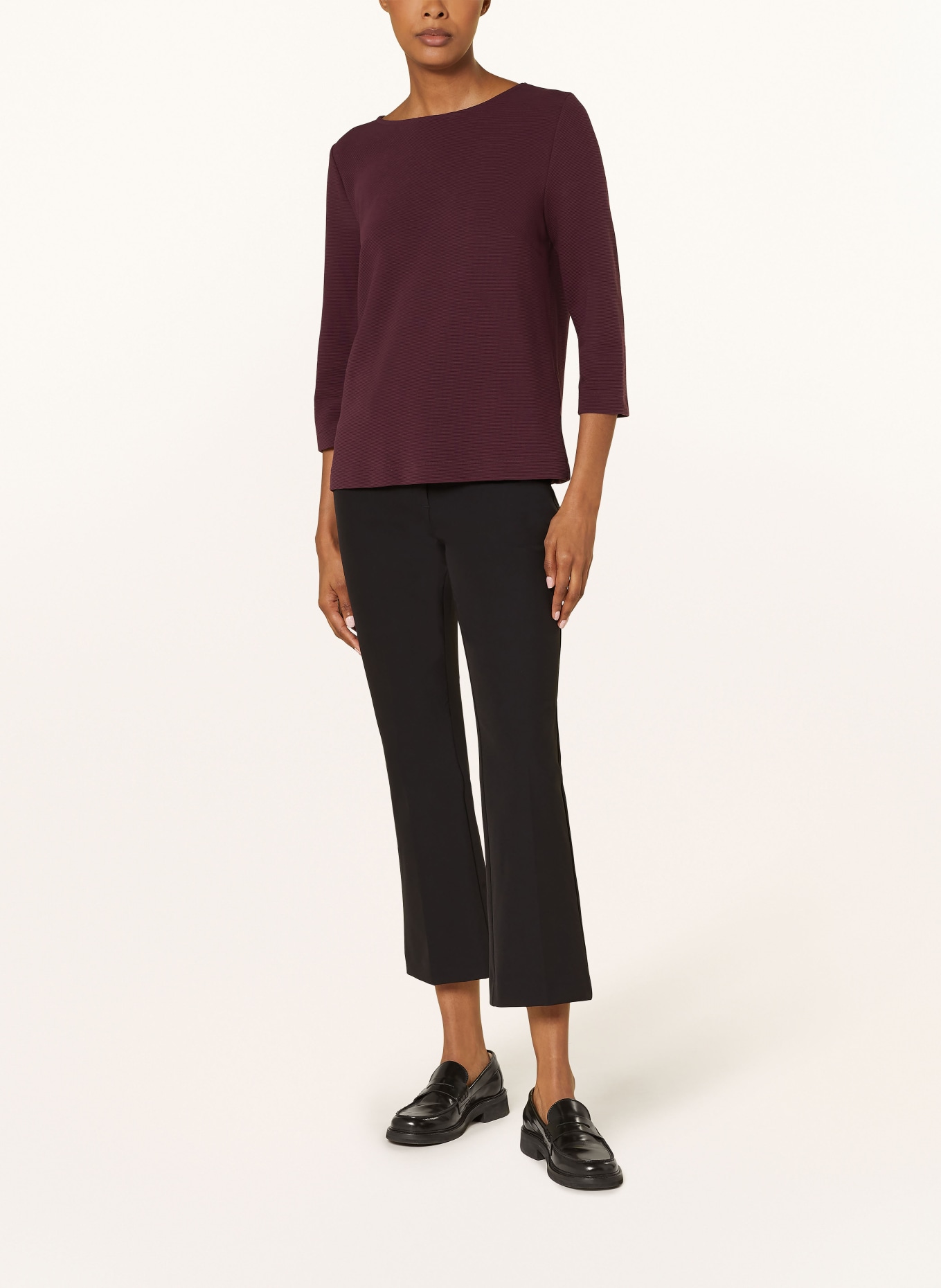 lilienfels Shirt with 3/4 sleeves, Color: DARK PURPLE (Image 2)