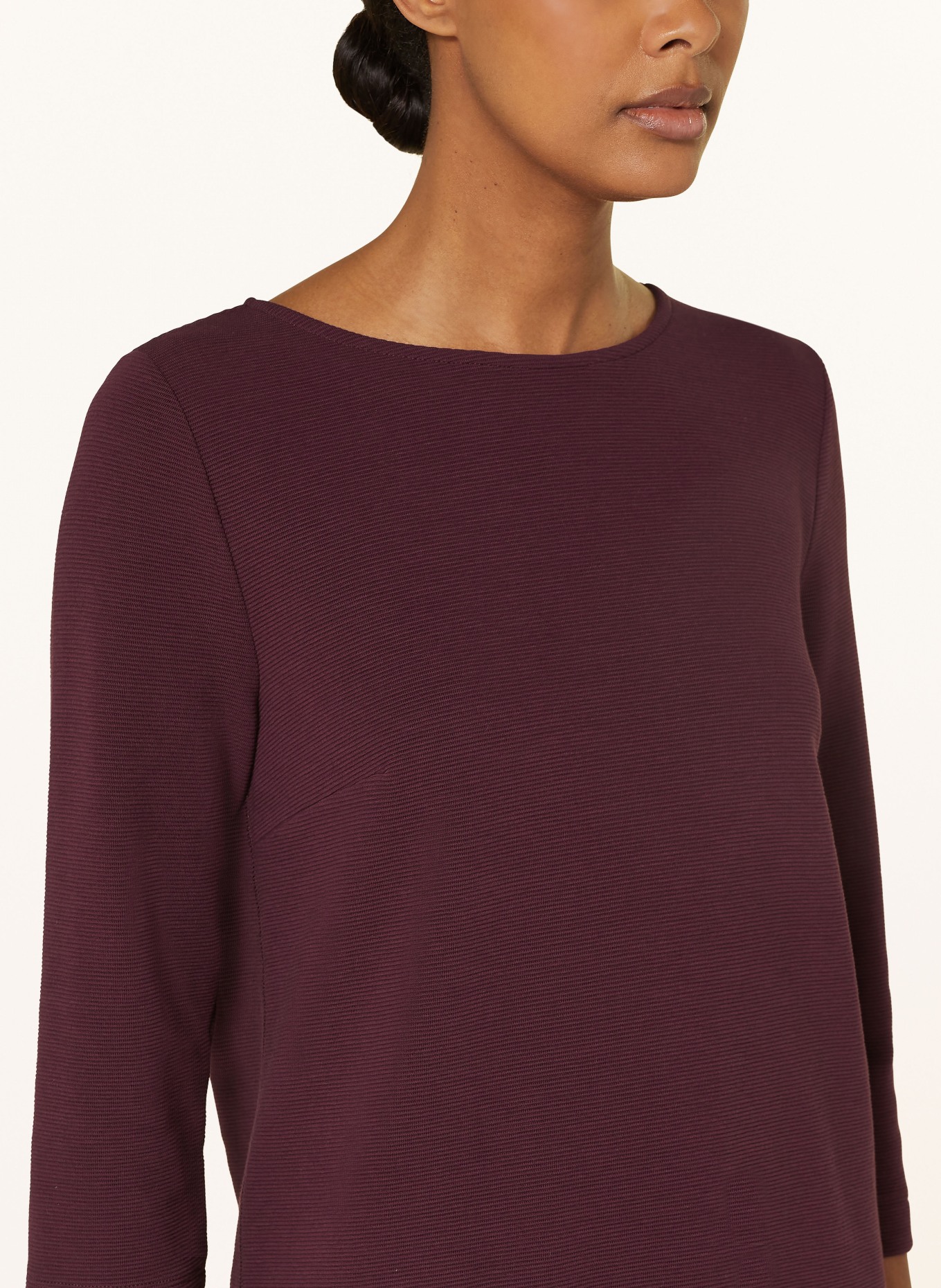 lilienfels Shirt with 3/4 sleeves, Color: DARK PURPLE (Image 4)