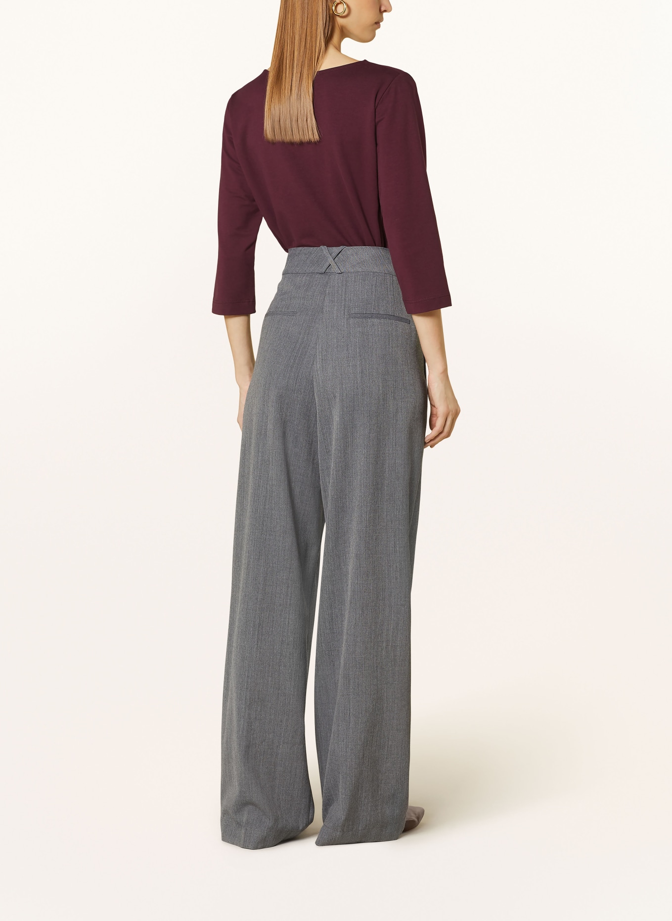 lilienfels Shirt with 3/4 sleeves, Color: DARK RED (Image 3)