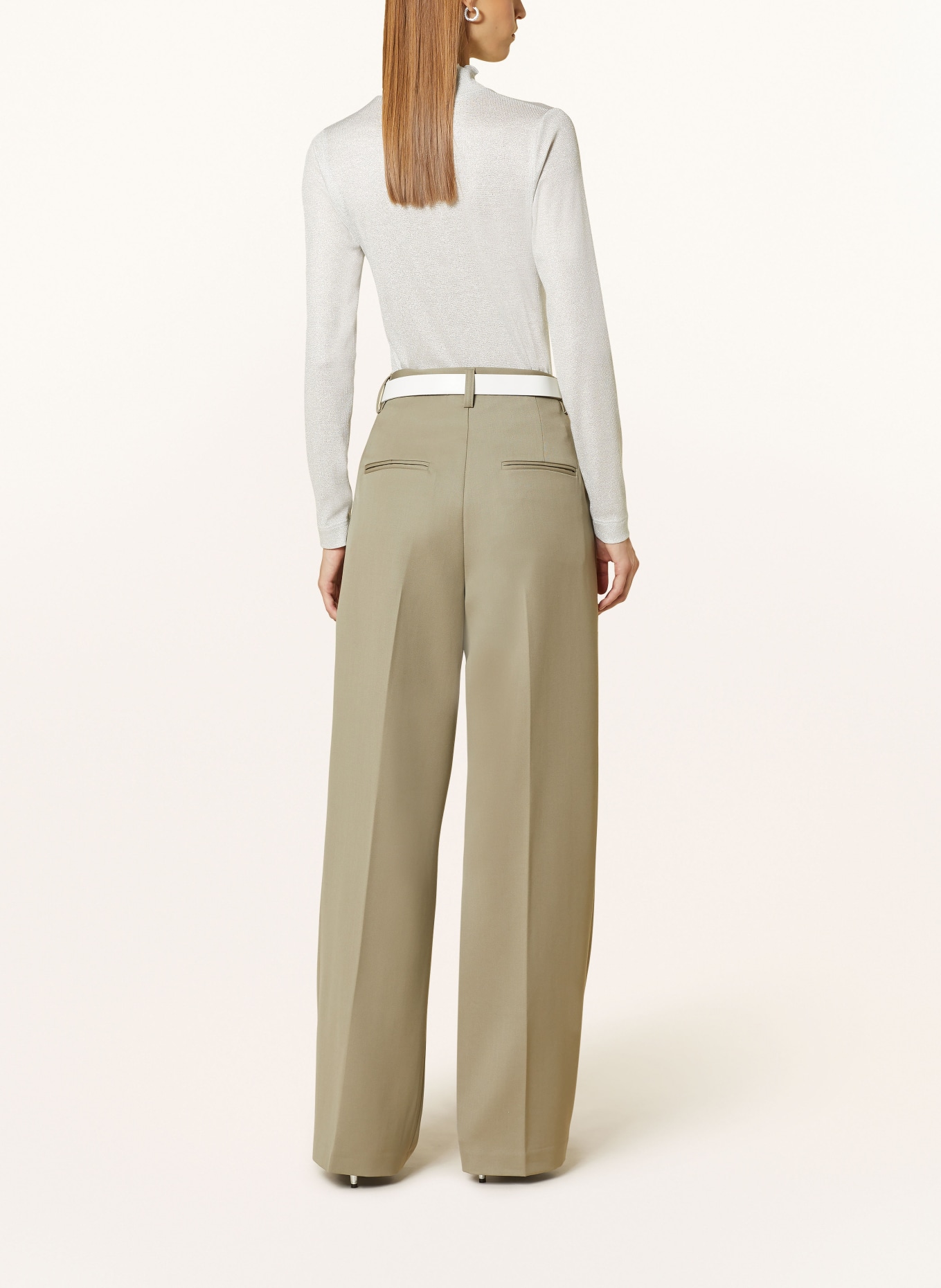 lilienfels Long sleeve shirt with glitter thread, Color: SILVER (Image 3)