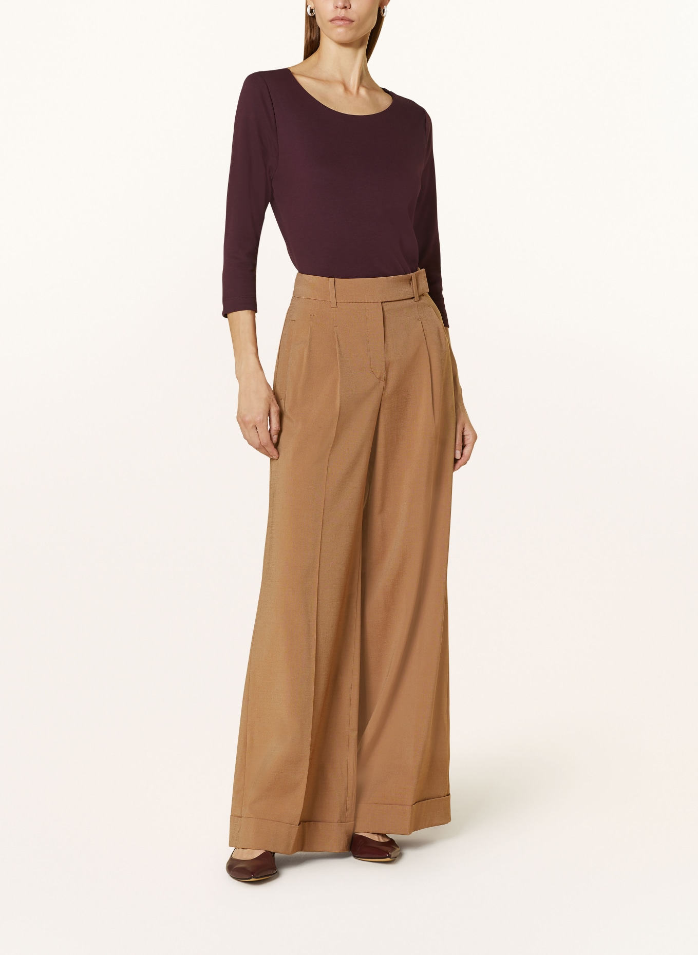 lilienfels Shirt with 3/4 sleeves, Color: DARK PURPLE (Image 2)