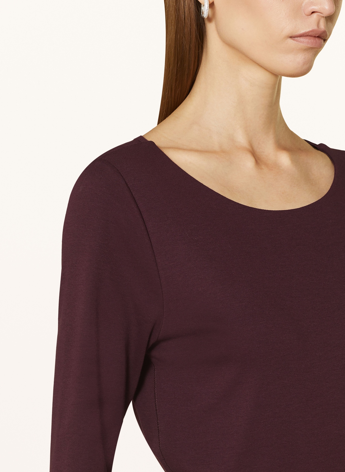 lilienfels Shirt with 3/4 sleeves, Color: DARK PURPLE (Image 4)