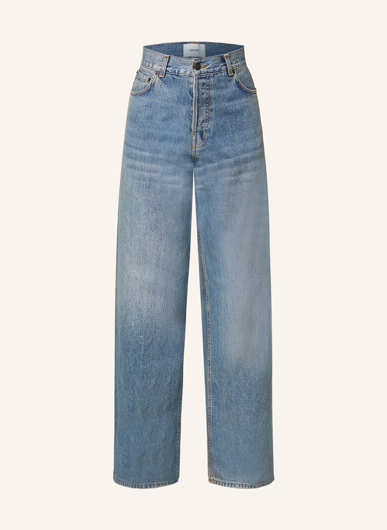HAIKURE Boyfriend džíny BETHANY: L0850 OIL BLUE