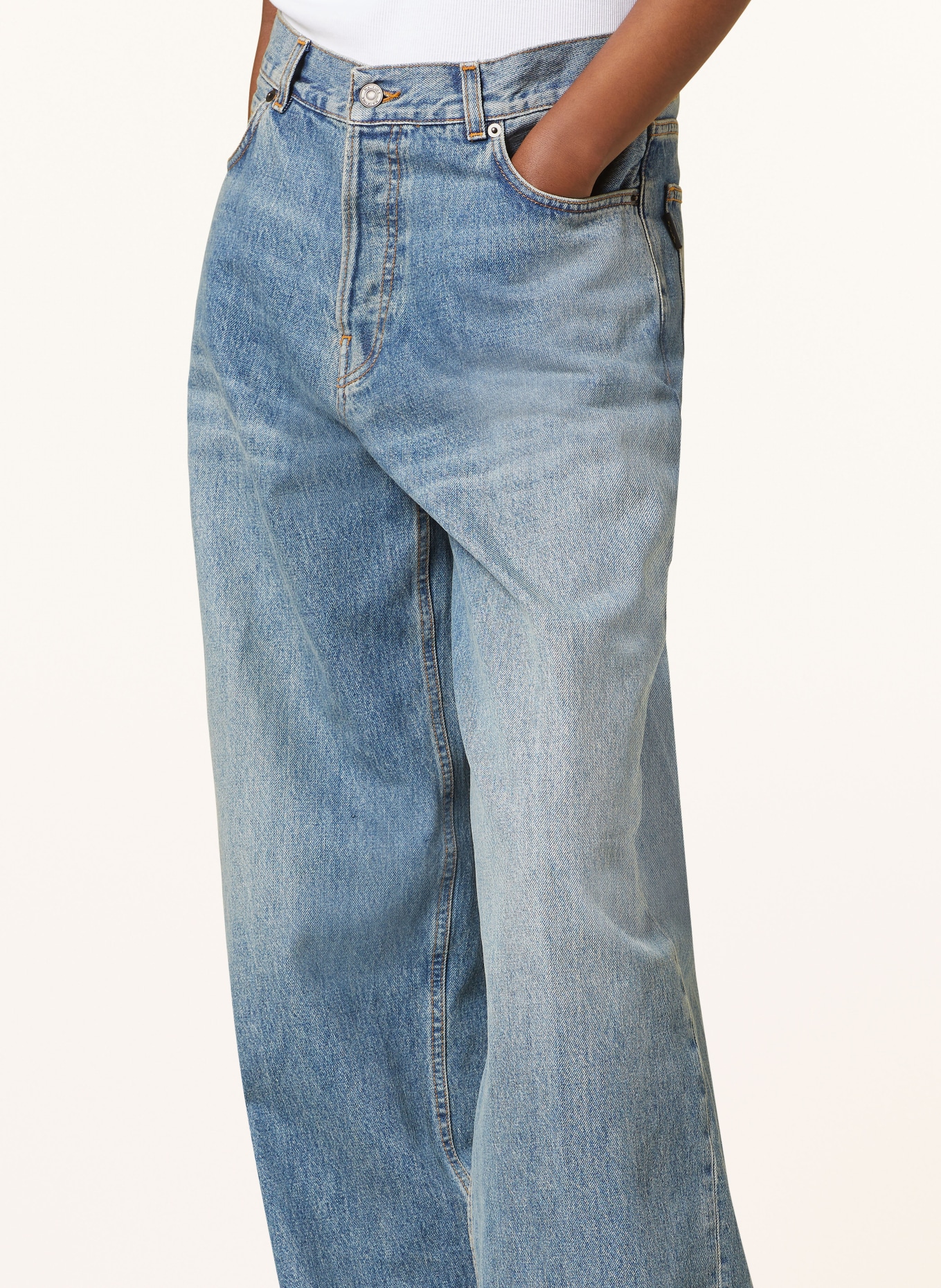 HAIKURE Boyfriend džíny BETHANY: L0850 OIL BLUE
