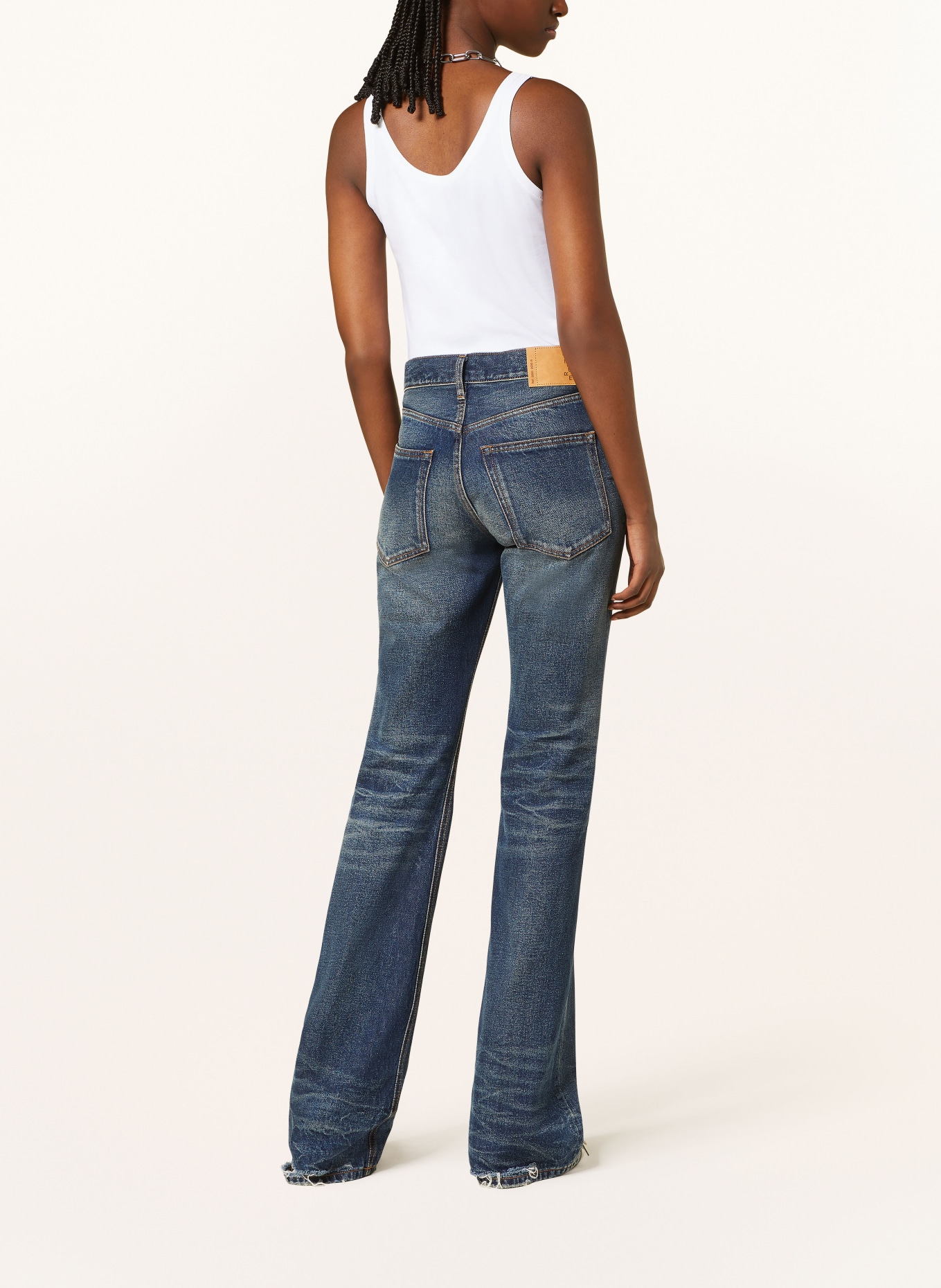 HAIKURE Jean évasé FLORA VINTAGE: L0834 BLEU VINTAGE