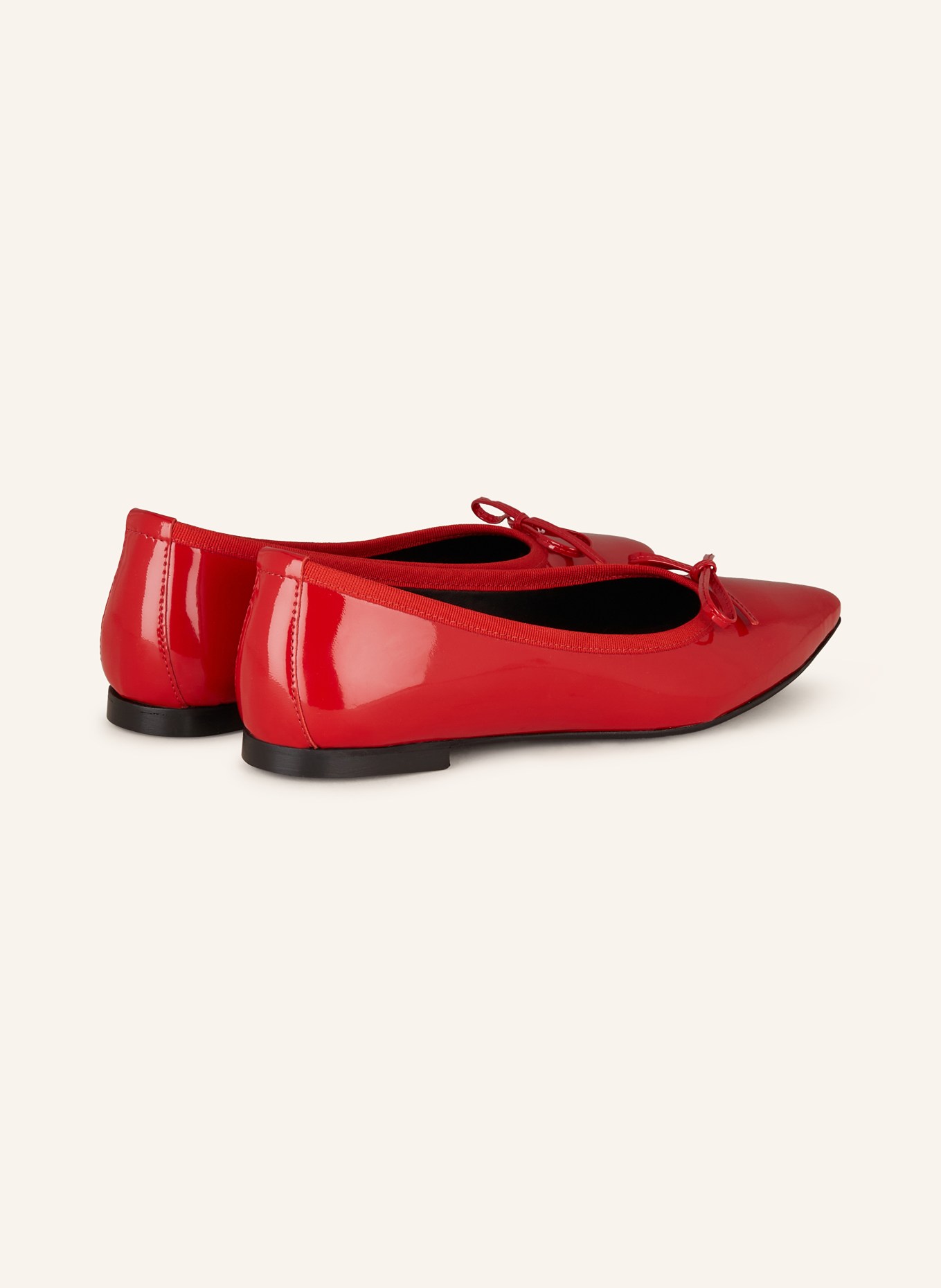 darling harbour Patent ballet flats, Color: RED (Image 2)