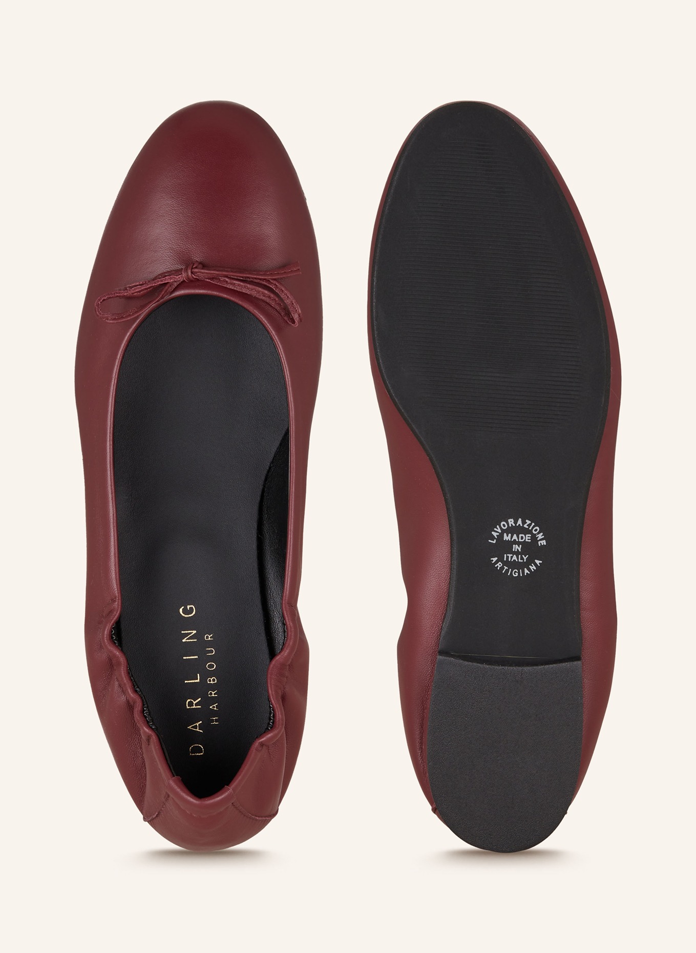 darling harbour Ballet flats, Color: DARK RED (Image 5)