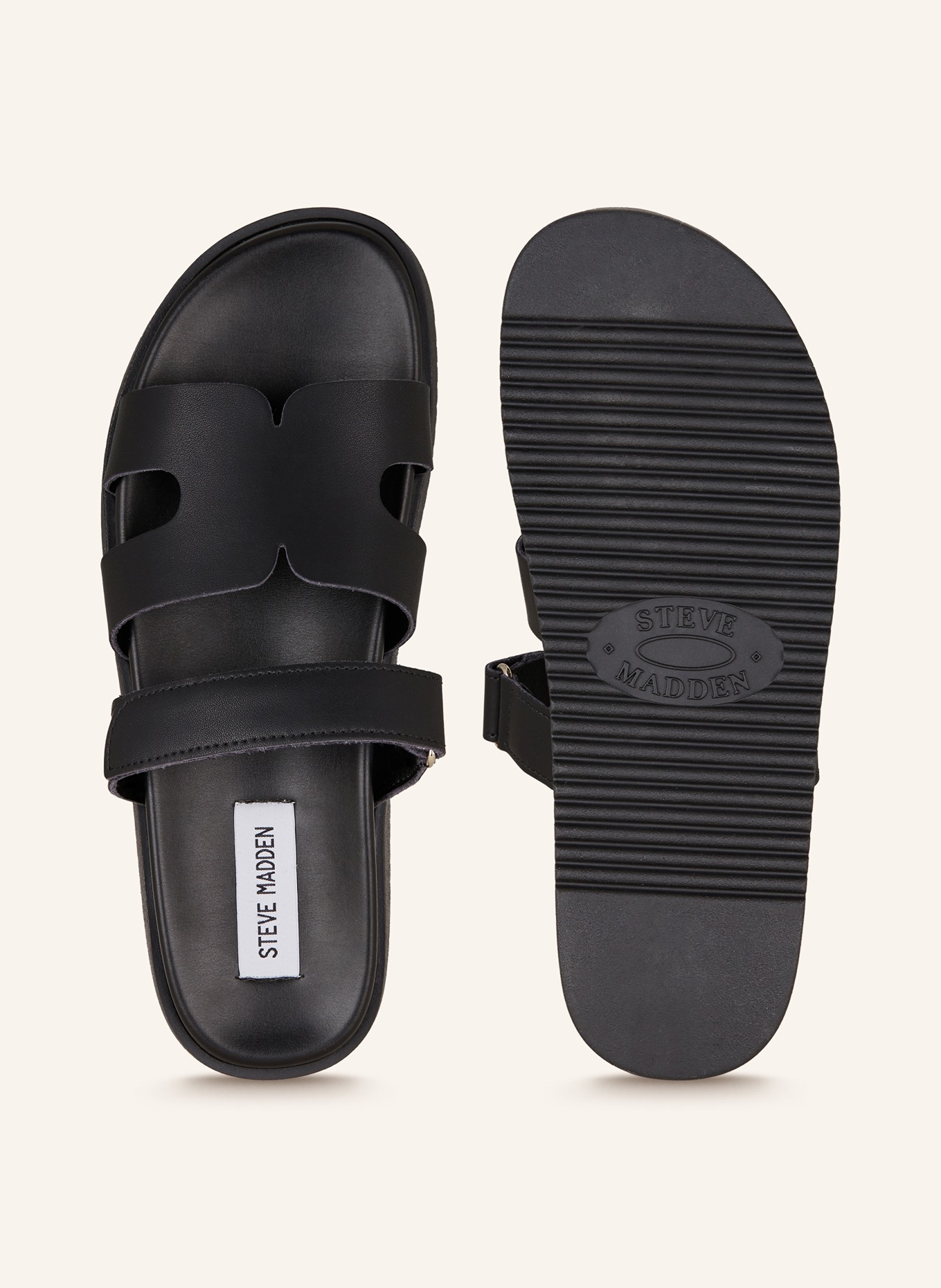 STEVE MADDEN Klapki MISSILE: CZARNY