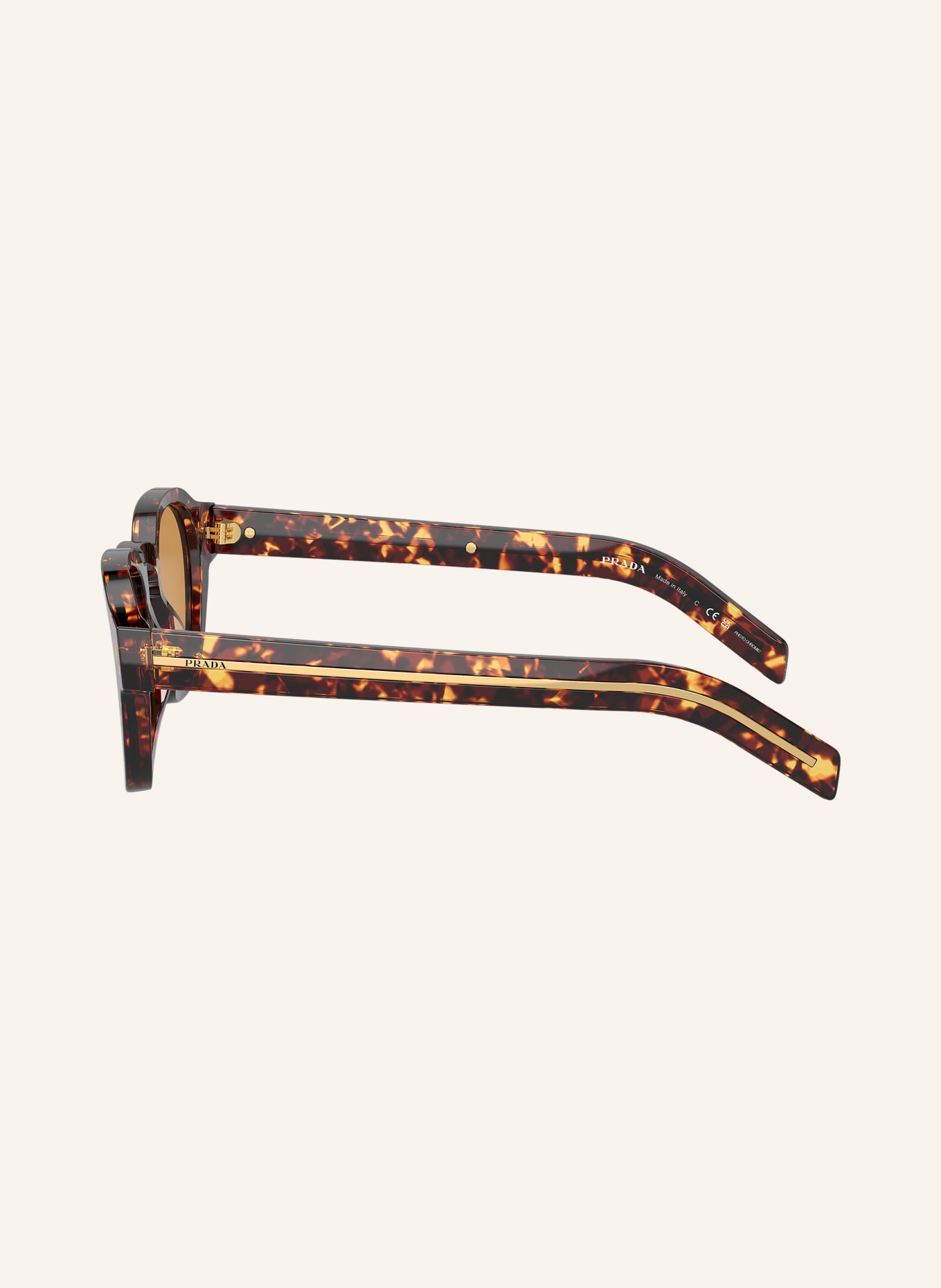 PRADA Sonnenbrille PRA16S: 14O60F - HAVANNA/ GELB