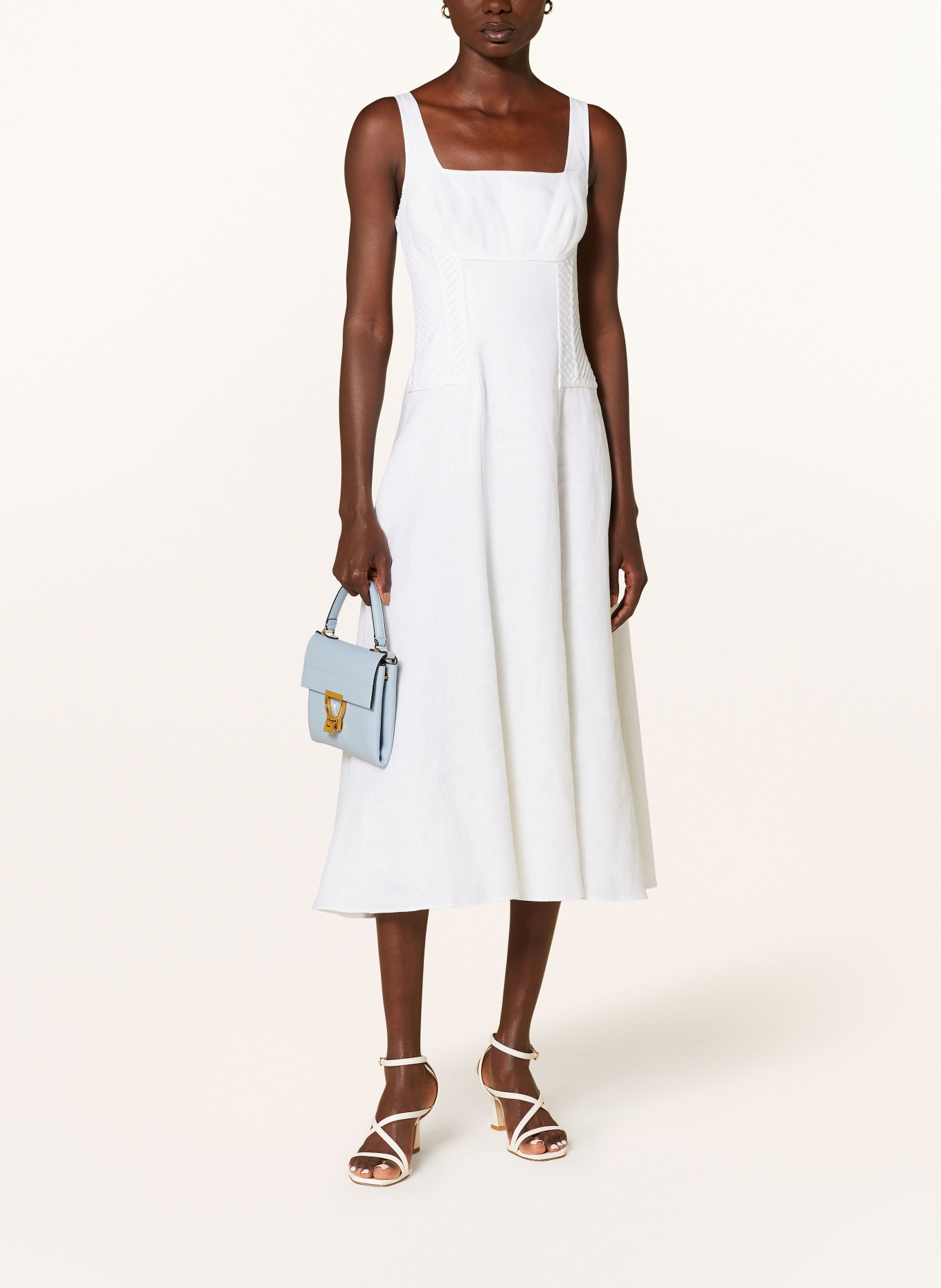 REISS Linen dress ETTA, Color: WHITE (Image 2)