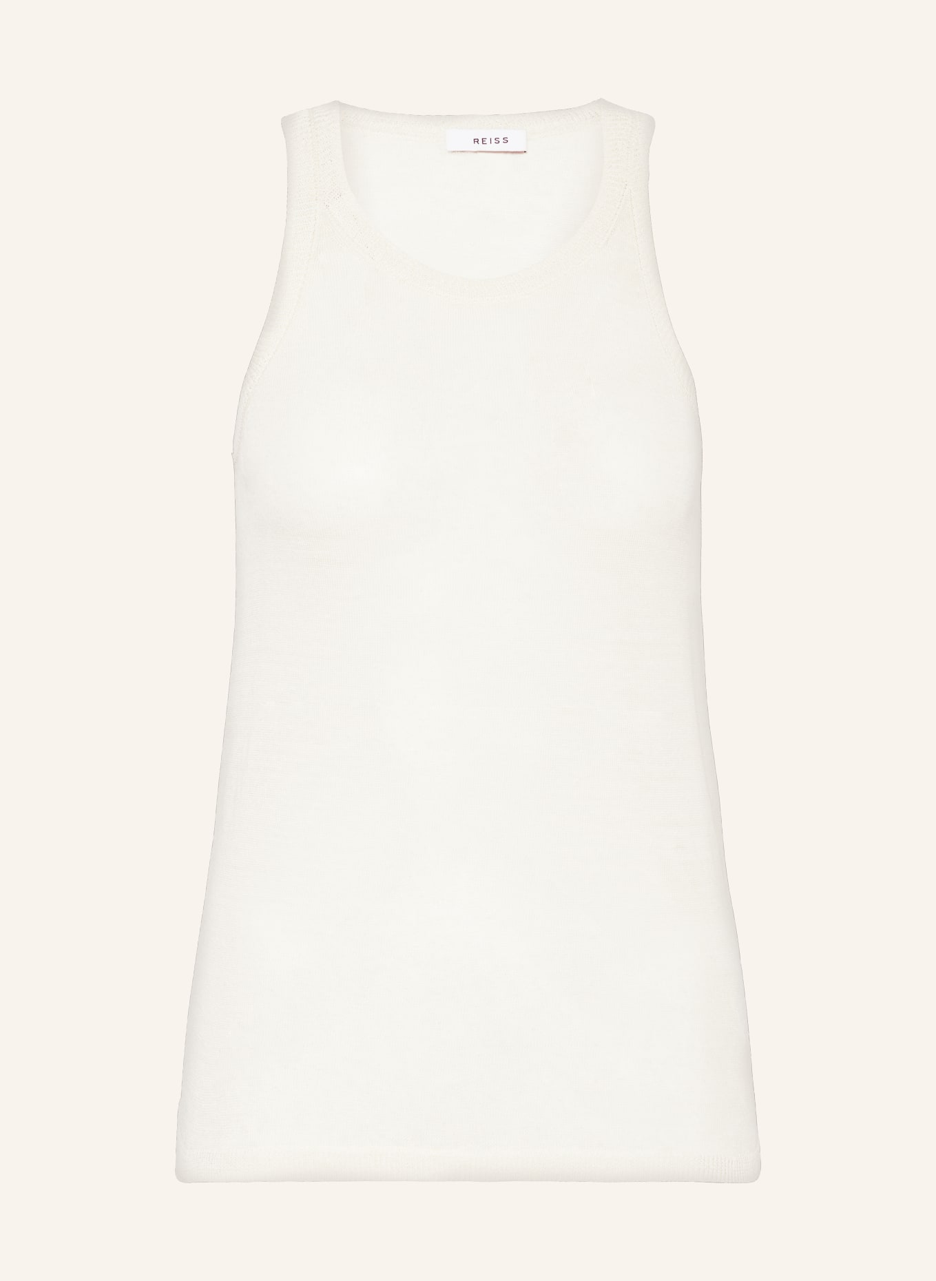 REISS Knit top CATRICE in linen, Color: ECRU (Image 1)