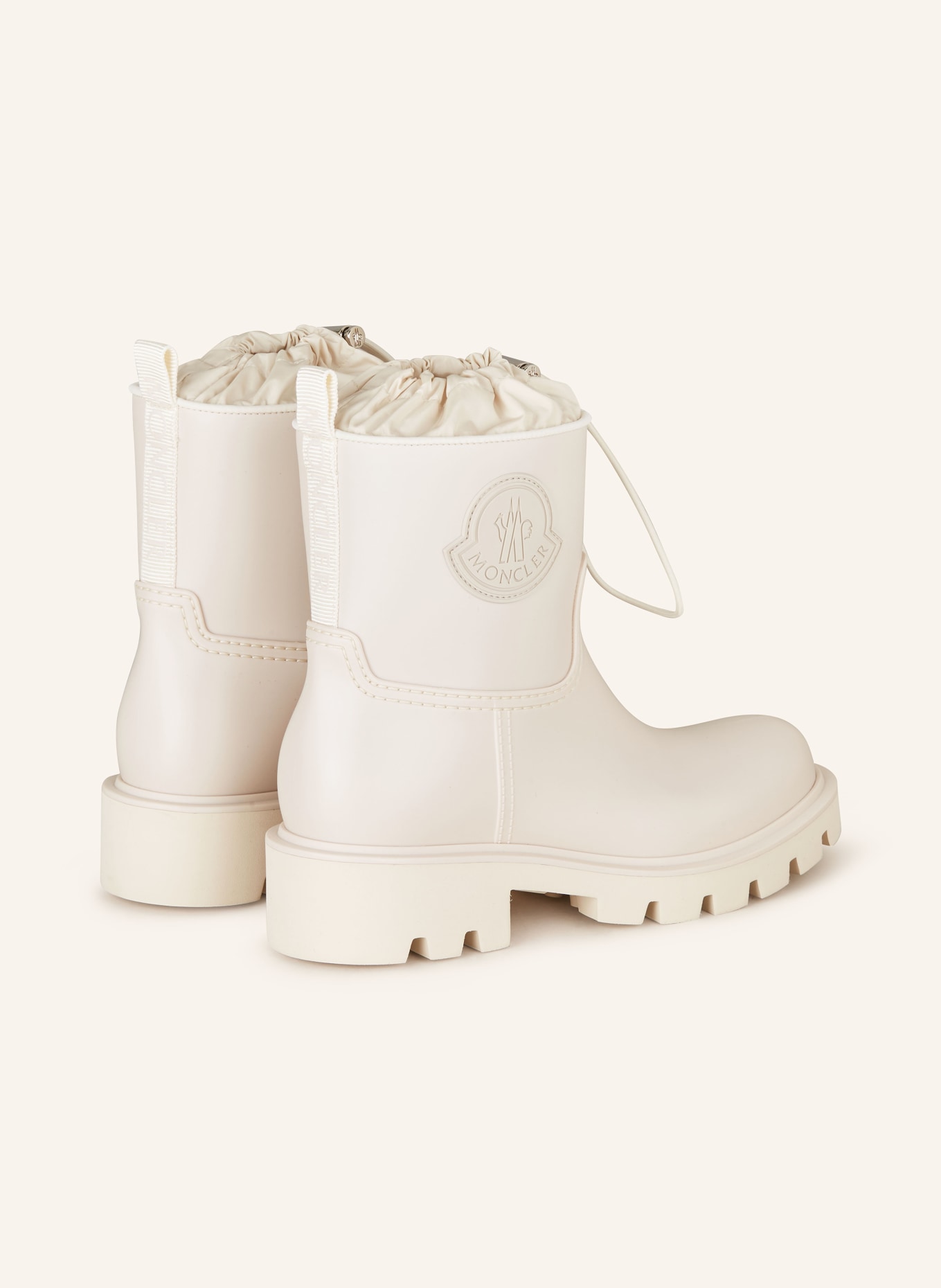 MONCLER Botki KICKSTREAM: ECRU